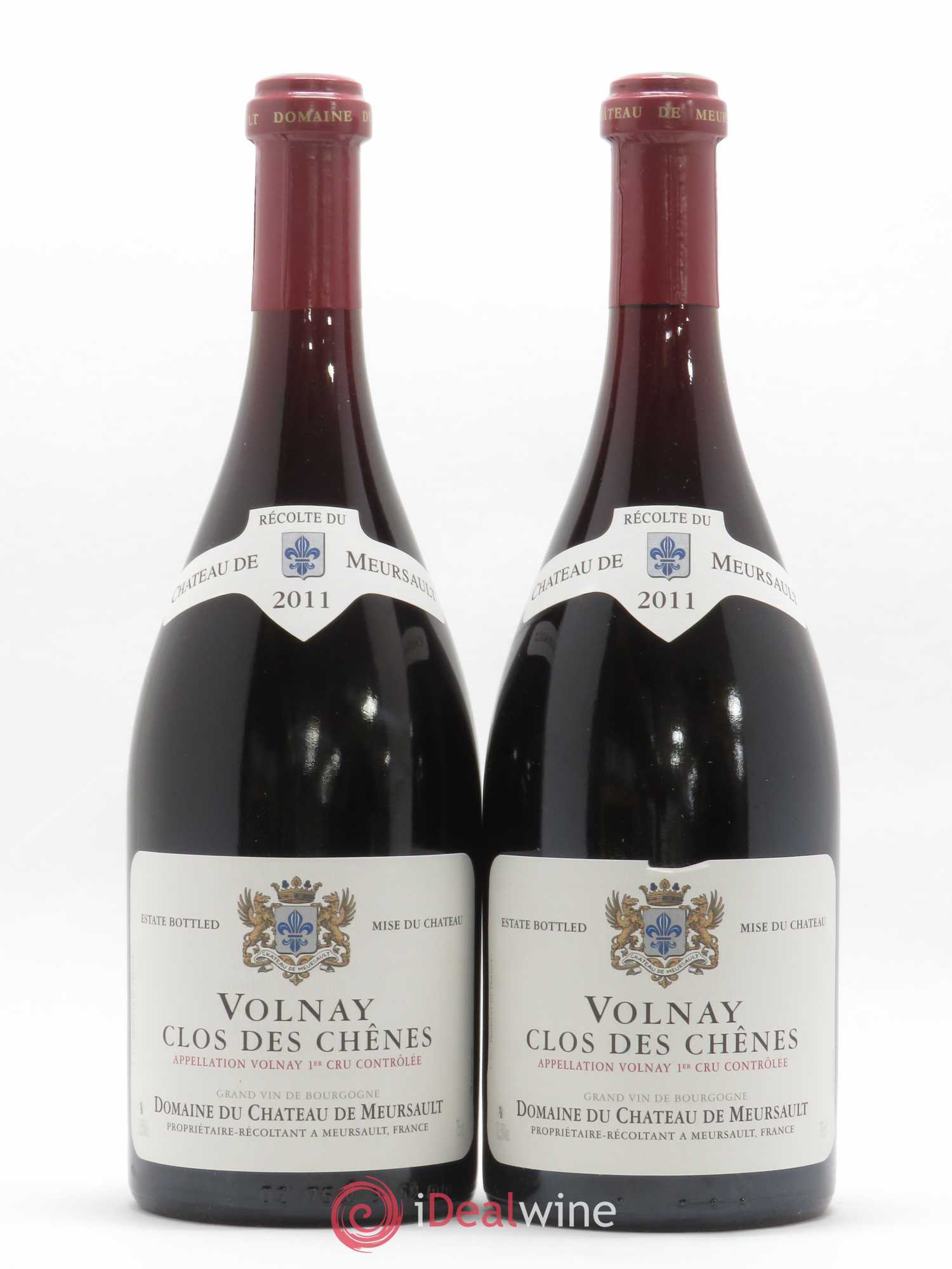 Volnay 1er Cru Clos des Chênes Château de Meursault 2011 - Lot de 2 bouteilles - 0