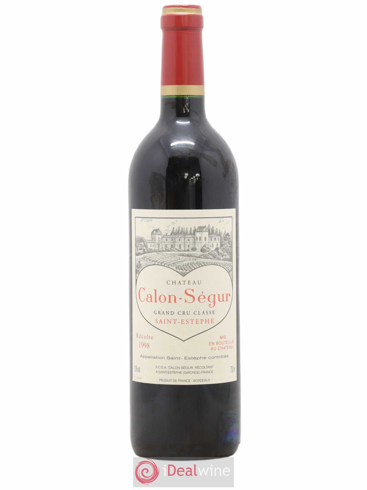 Château Calon Ségur 3ème Grand Cru Classé 1998 - Lot de 1 bouteille - 0