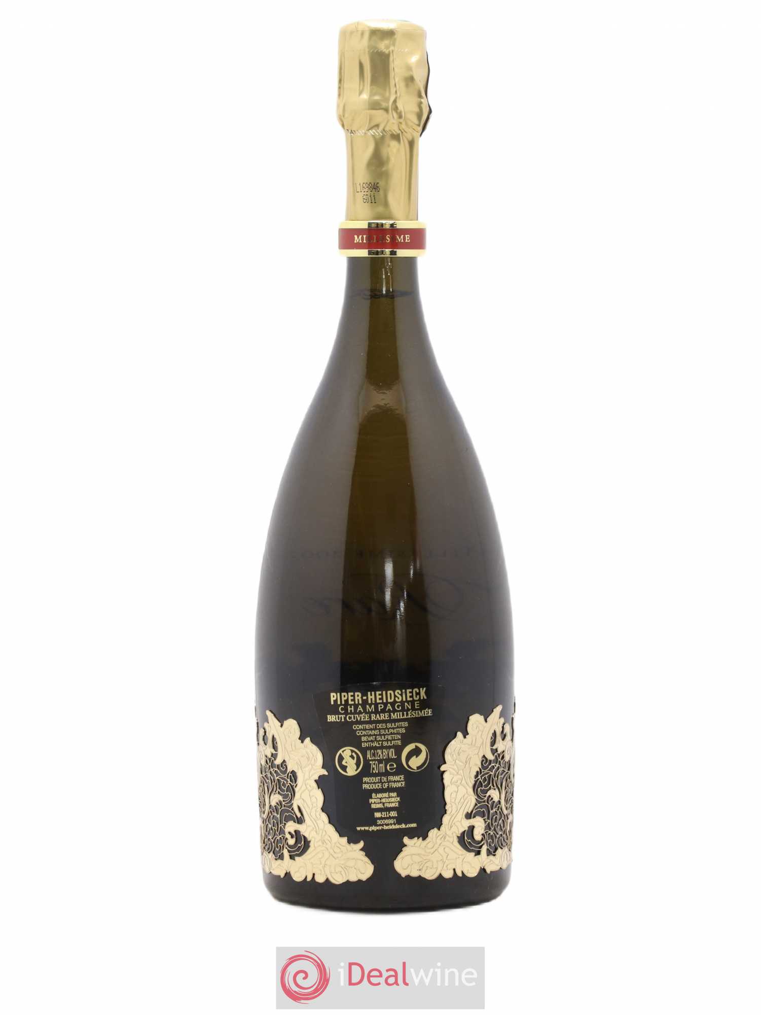 Rare Piper Heidsieck 2002 - Lot de 1 bouteille - 1