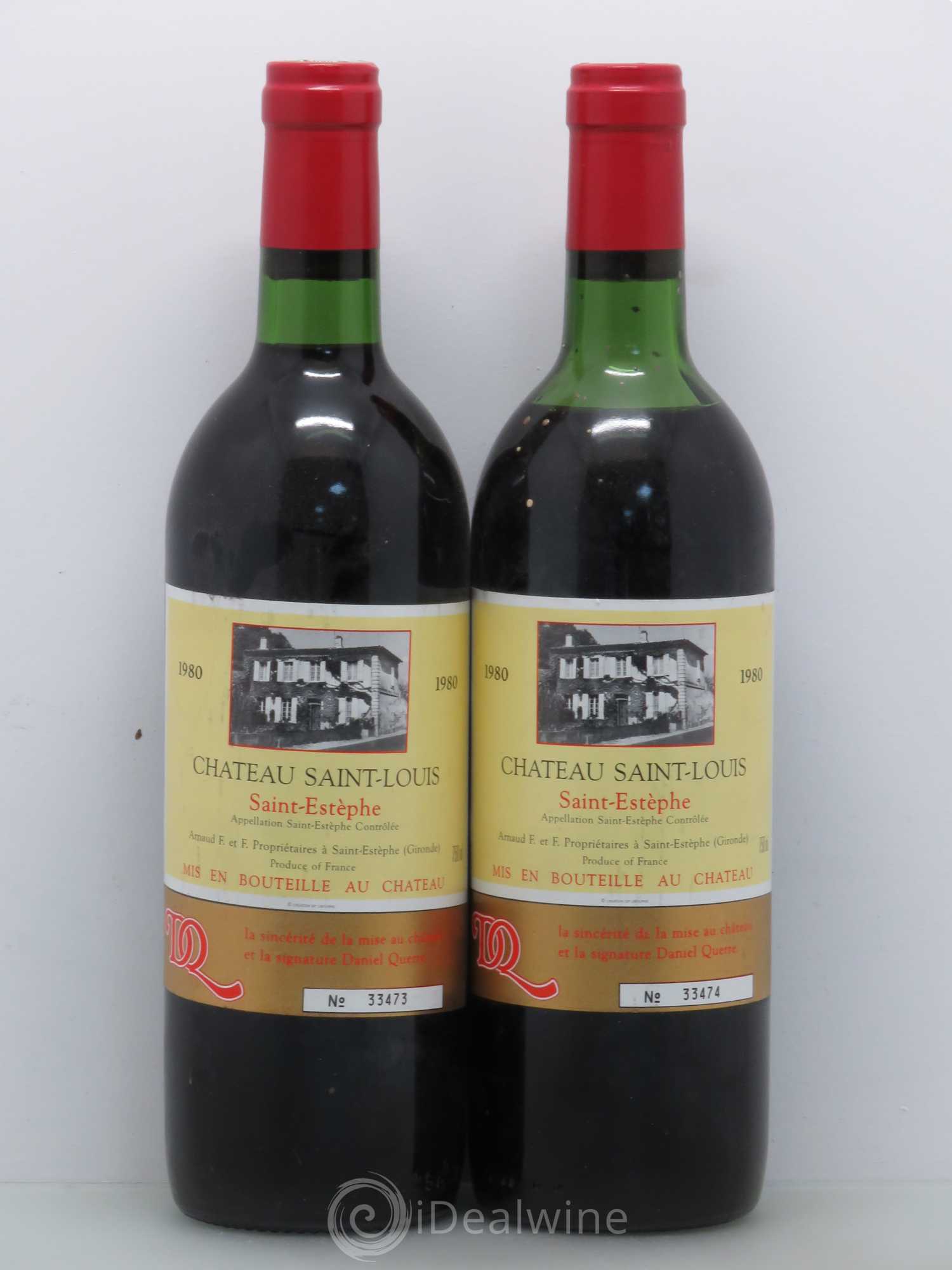 Bordeaux Chateau Saint Louis 1980 - Posten von 2 Flaschen - 0