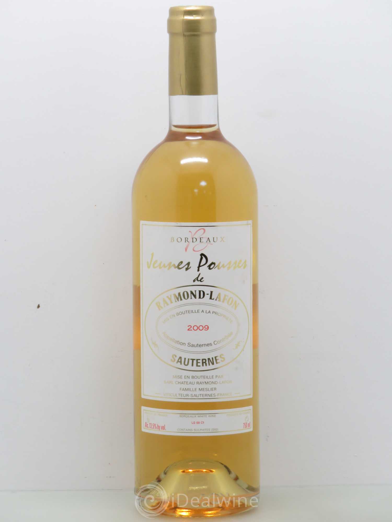 Bordeaux Jeunes pousses de Raymond Lafon 2009 - Posten von 1 Flasche - 0