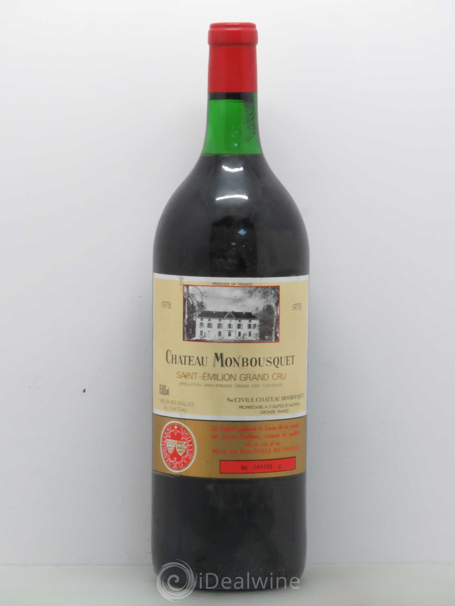 Château Monbousquet Grand Cru Classé (sans prix de réserve) 1978 - Lot de 1 magnum - 0