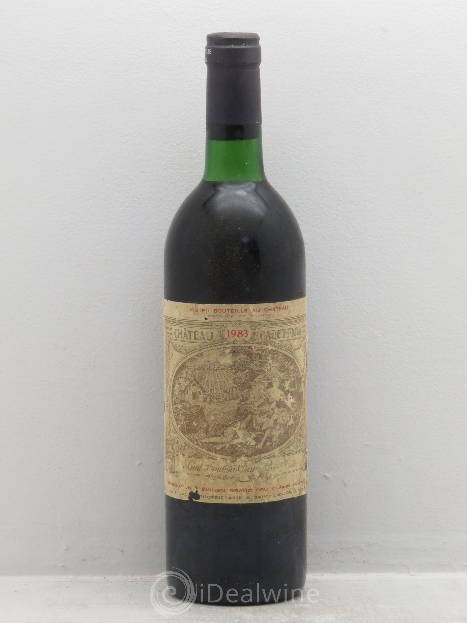 Château Cadet Piola Grand Cru Classé 1983 - Lot de 1 bouteille - 0