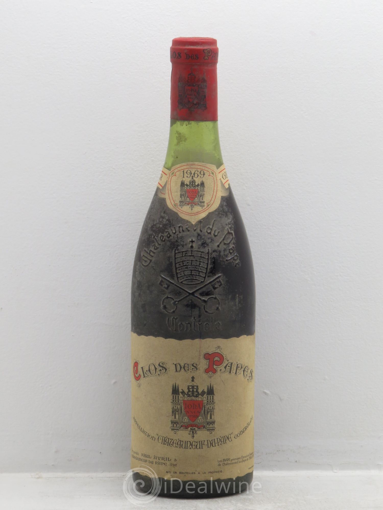 Châteauneuf-du-Pape Clos des Papes - Paul Avril 1969 - Lot de 1 bouteille - 0