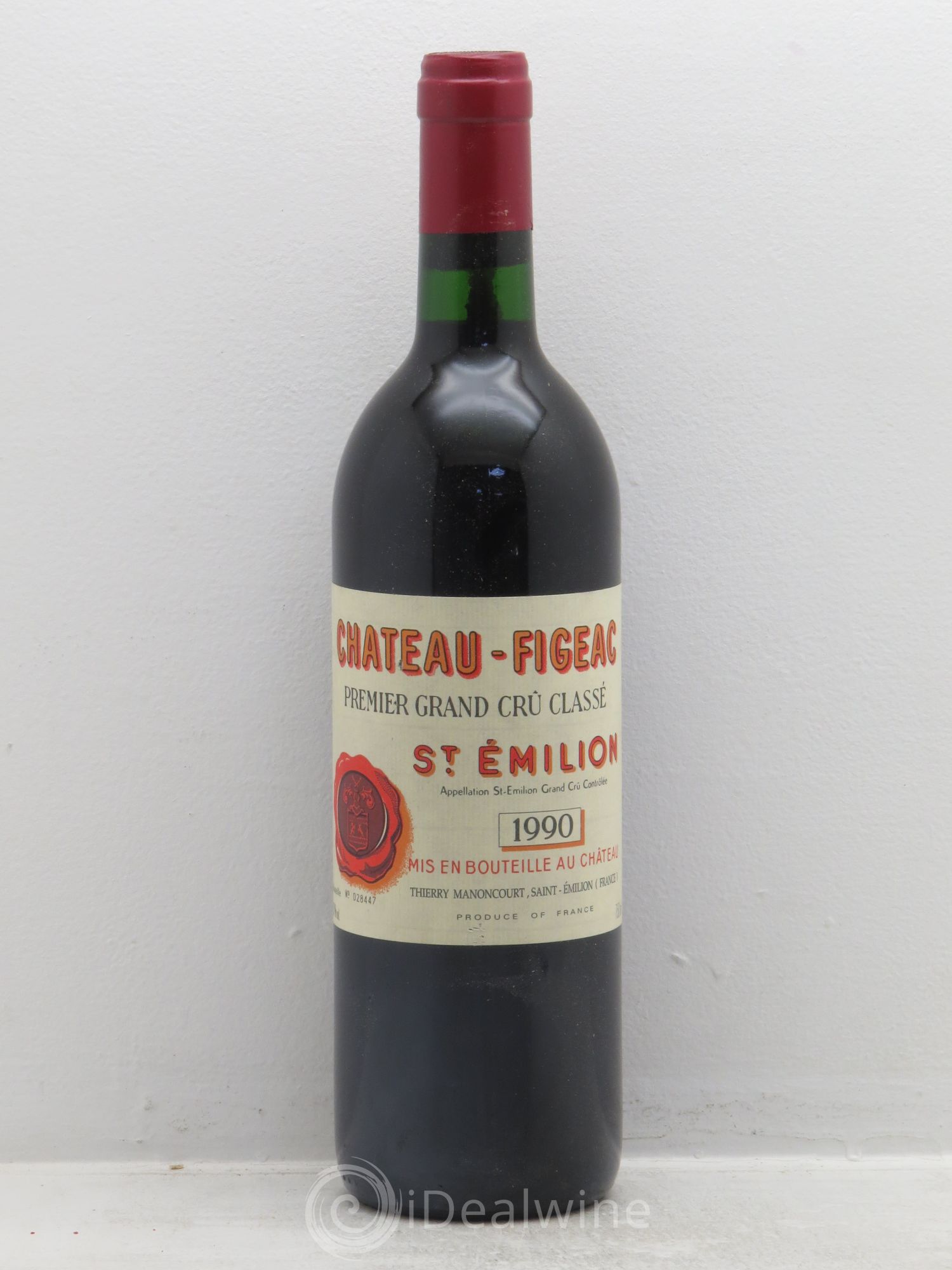 Château Figeac 1er Grand Cru Classé A 1990 - Lot de 1 bouteille - 0