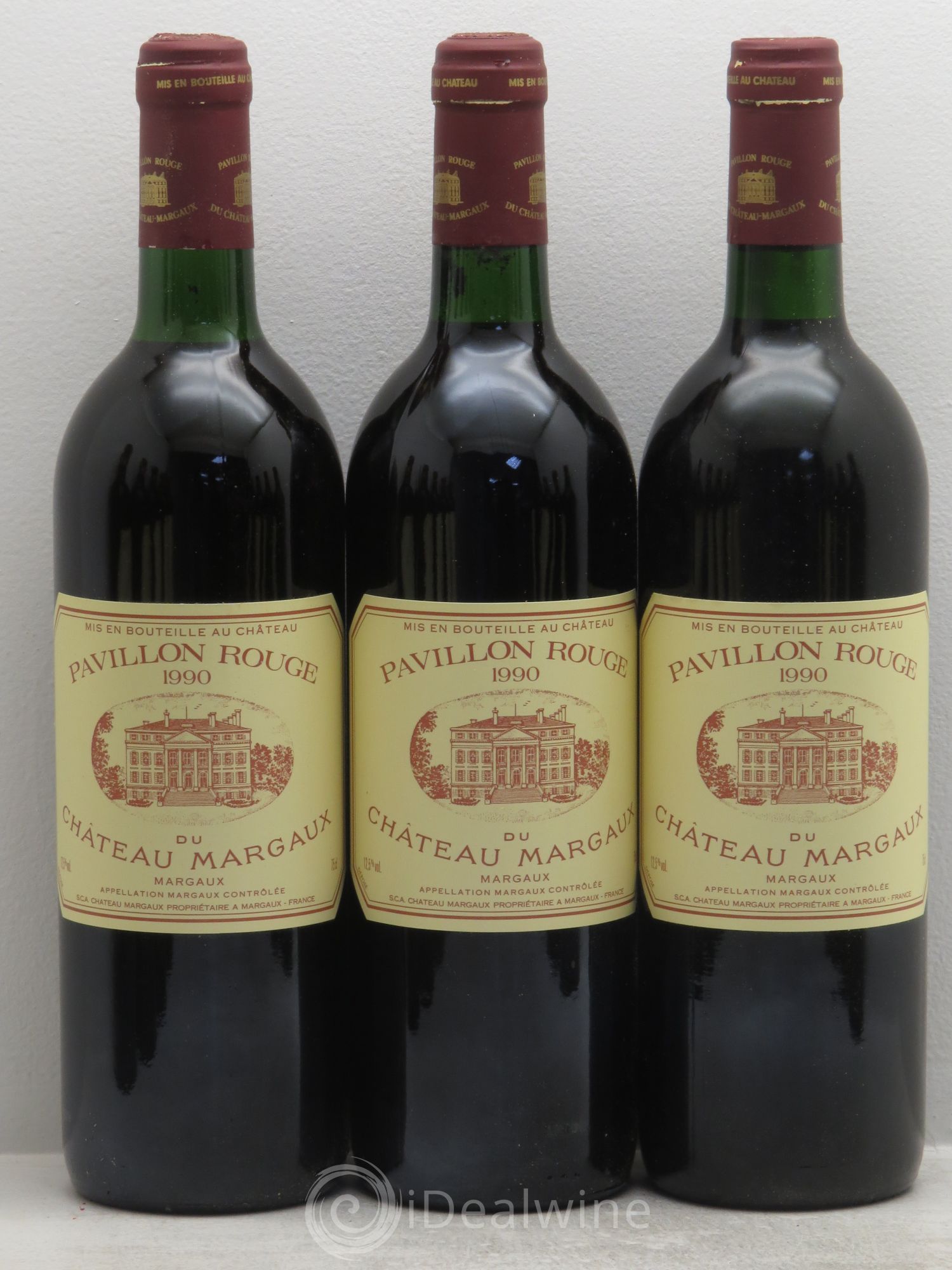 Pavillon Rouge du Château Margaux Second Vin 1990 - Lot de 12 bouteilles - 1