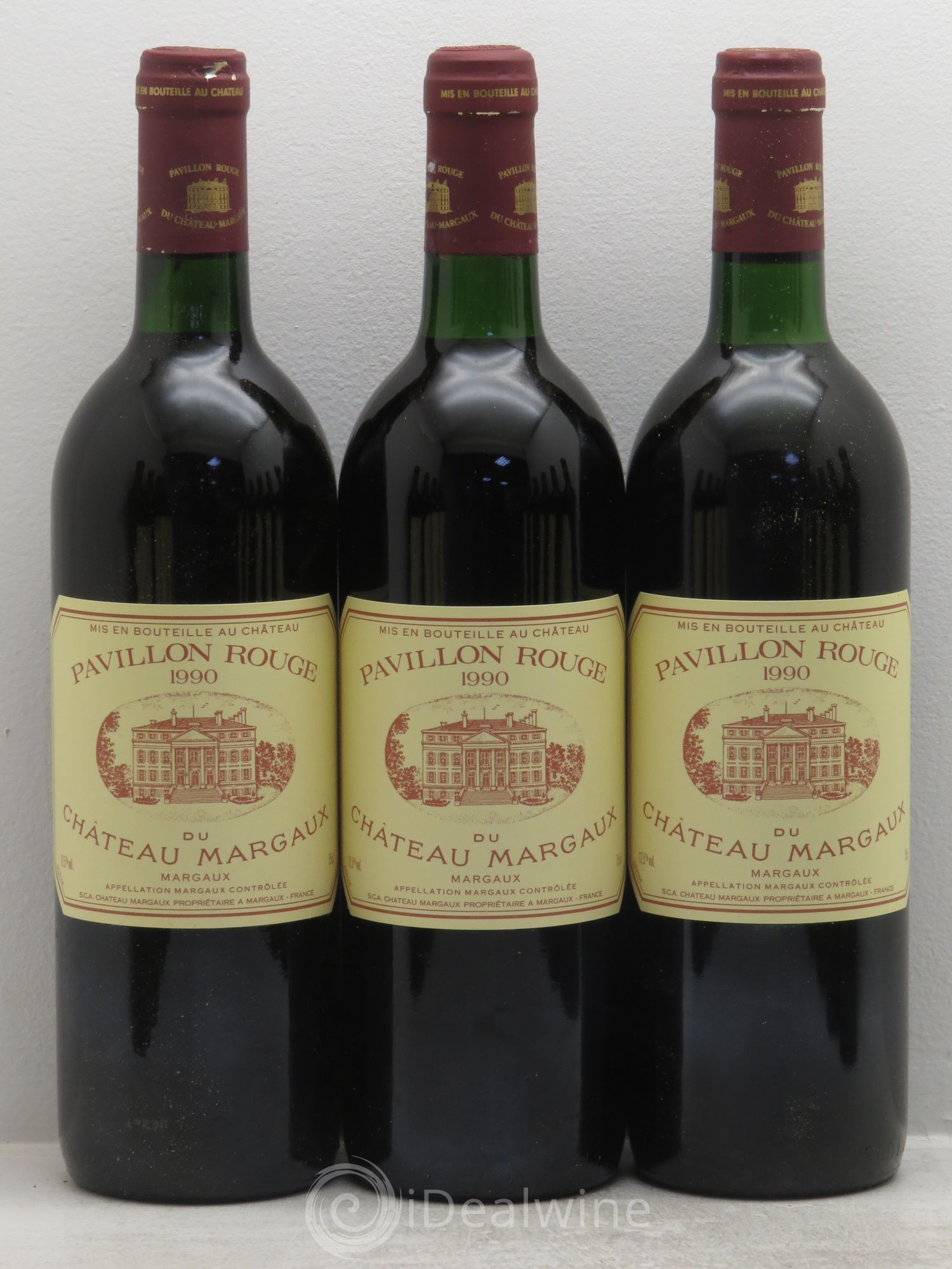 Pavillon Rouge du Château Margaux Second Vin 1990 - Lot de 12 bouteilles - 1