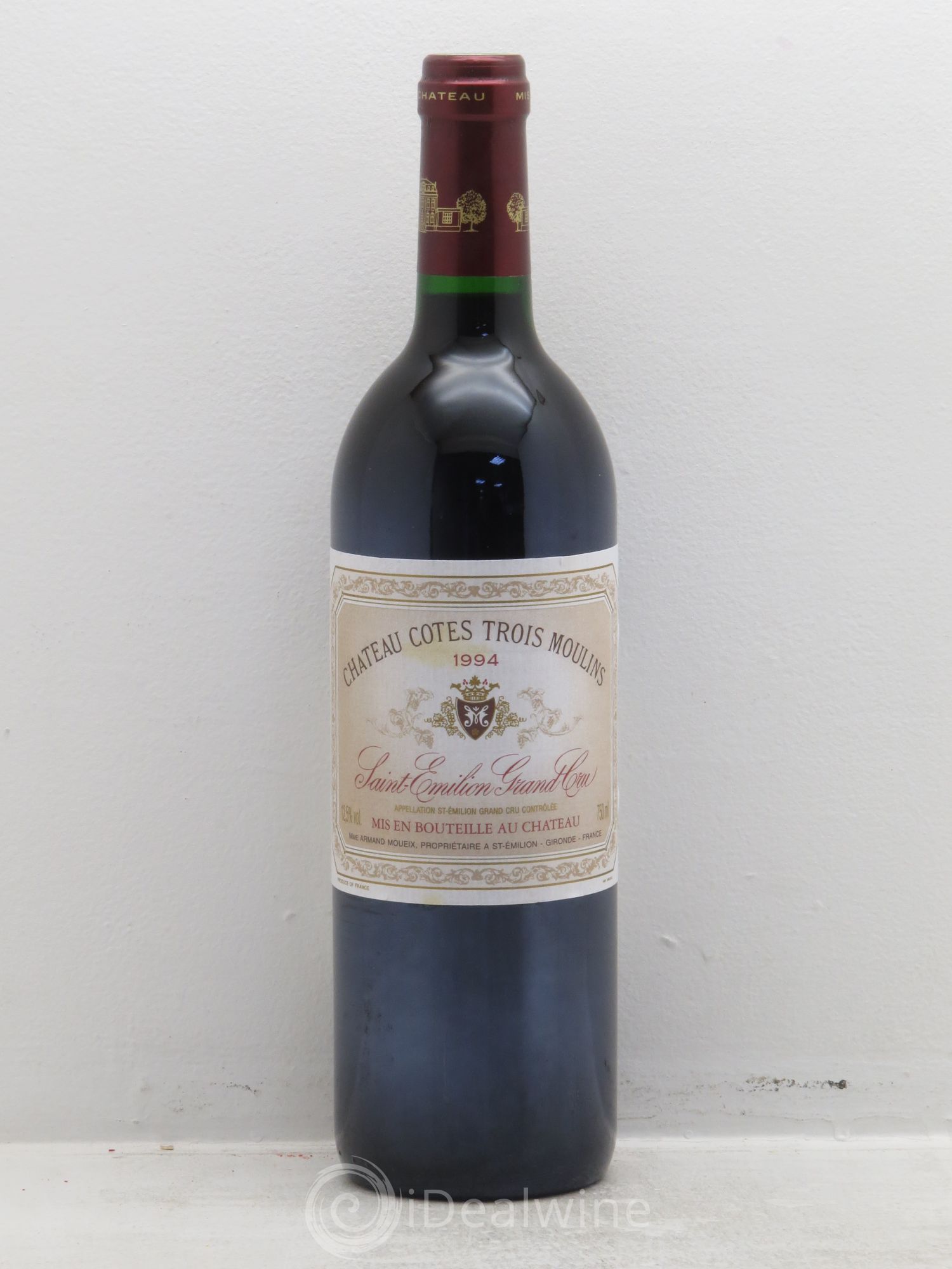 Saint-Émilion Côte des trois moulins 1994 - Posten von 12 Flaschen - 0