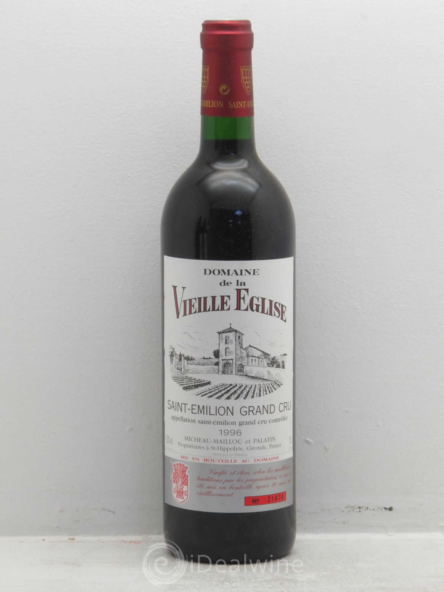 Saint-Émilion Domaine de la vieille église (sans prix de réserve) 1996 - Posten von 6 Flaschen - 0