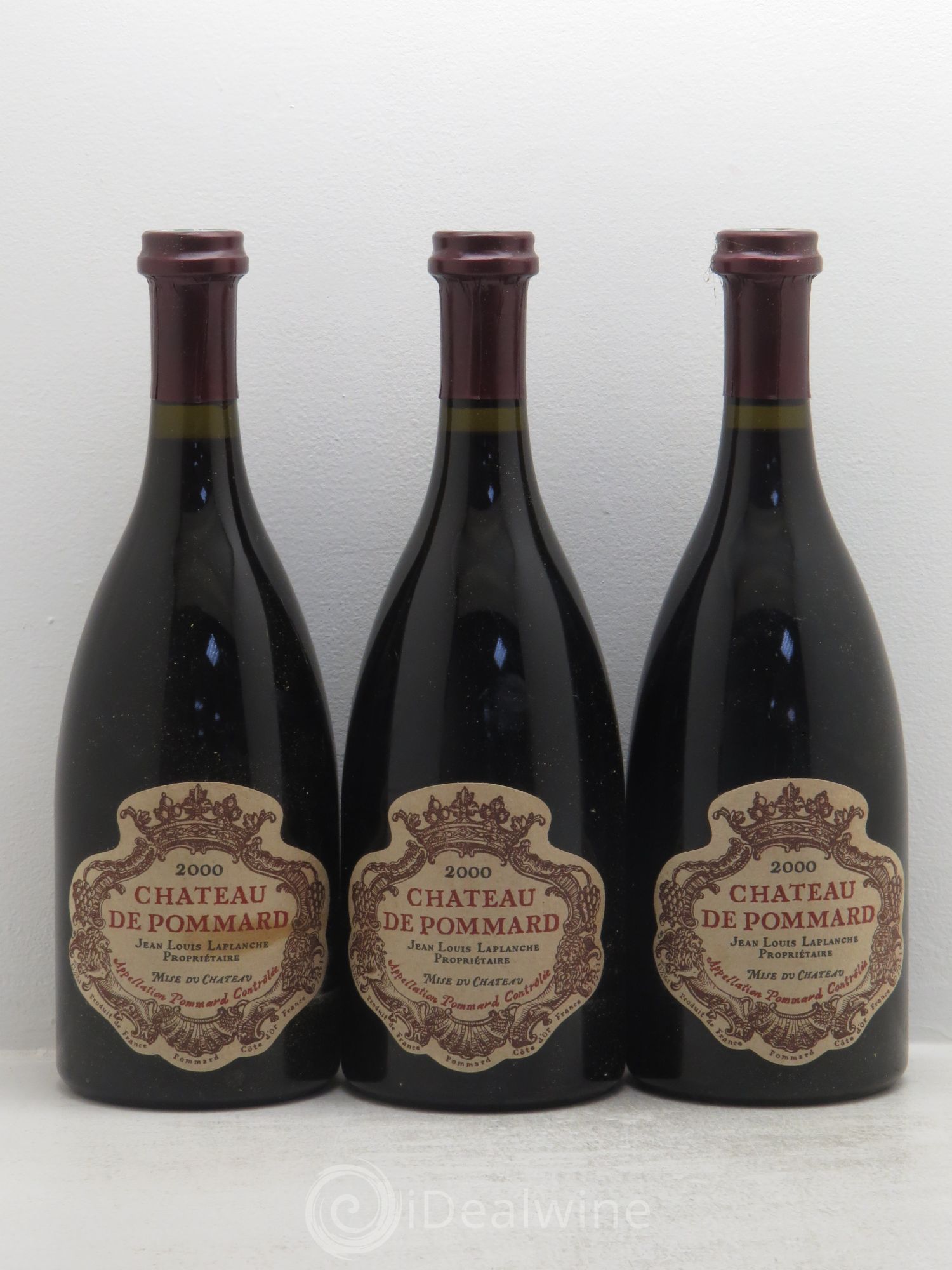 Pommard Château de Pommard 2000 - Lot de 3 bouteilles - 0