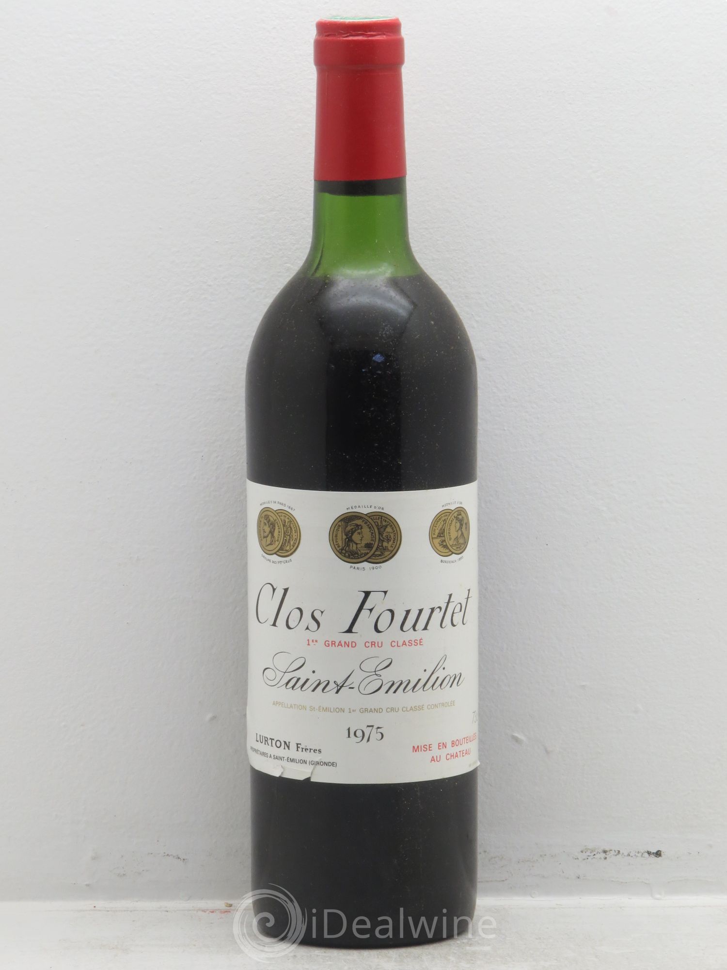 Clos Fourtet 1er Grand Cru Classé B 1975 - Lot de 6 bouteilles - 0