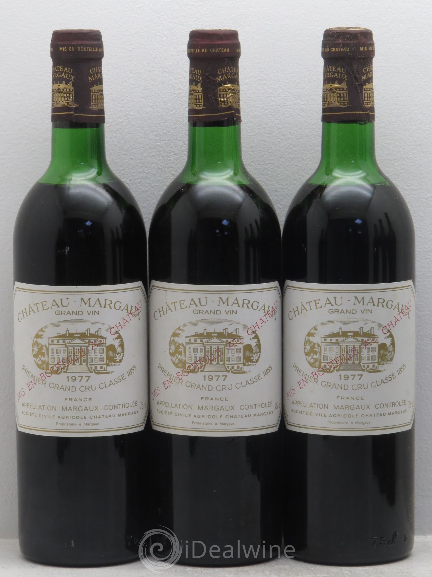 Château Margaux 1er Grand Cru Classé 1977 - Lot de 12 bouteilles - 1