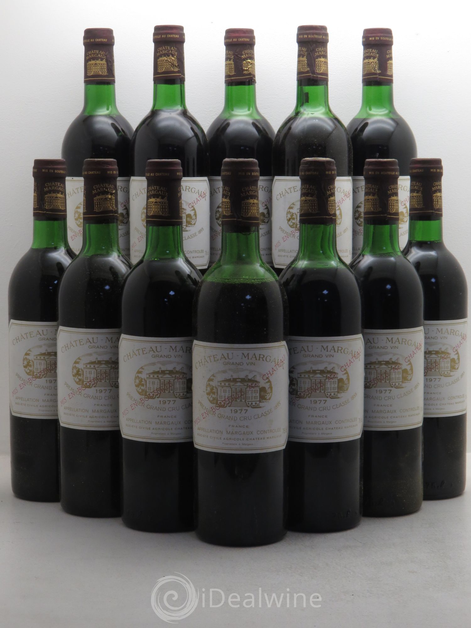 Château Margaux 1er Grand Cru Classé 1977 - Lot de 12 bouteilles - 0