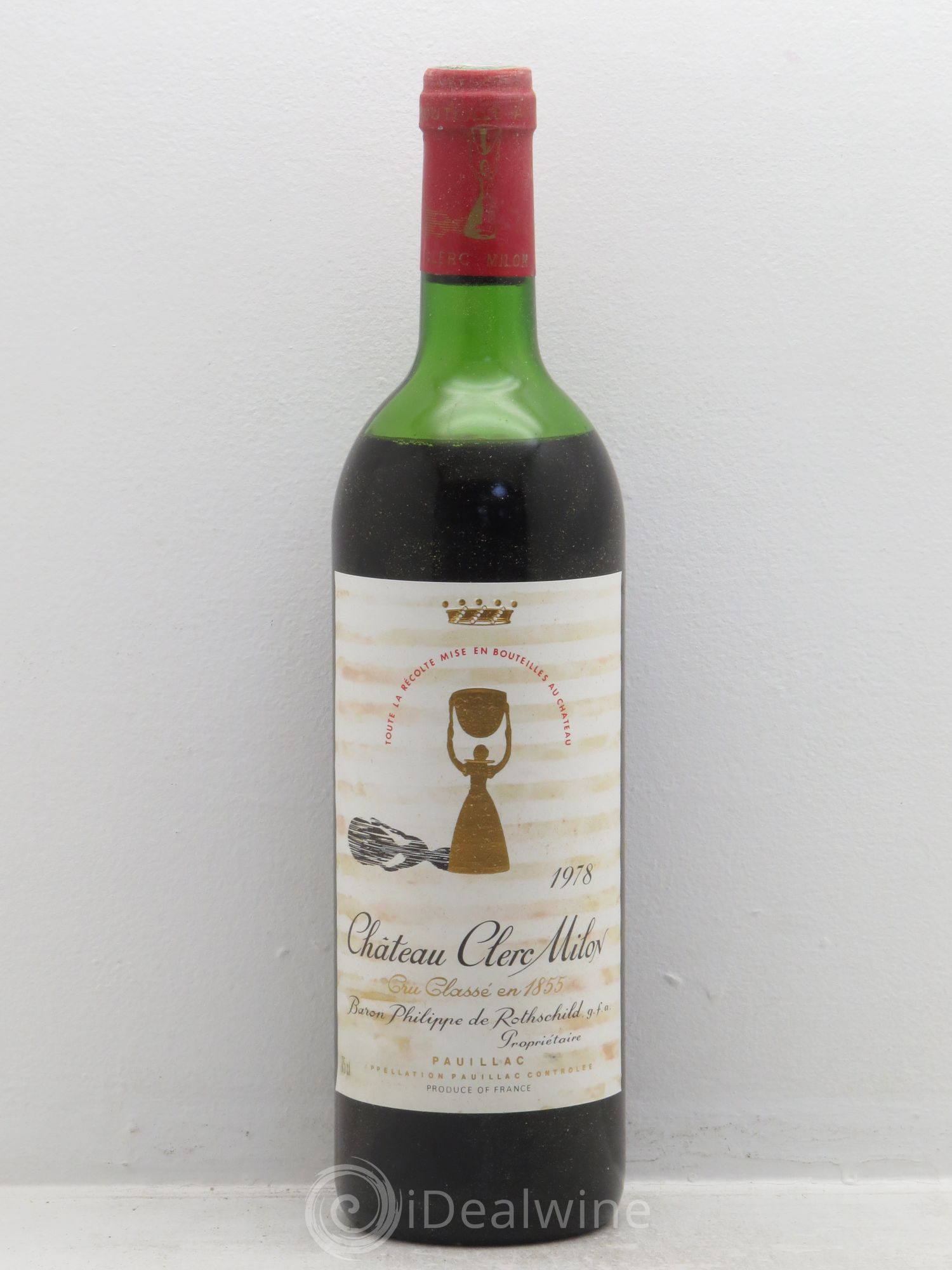 Château Clerc Milon 5ème Grand Cru Classé 1978 - Lot de 12 bouteilles - 0