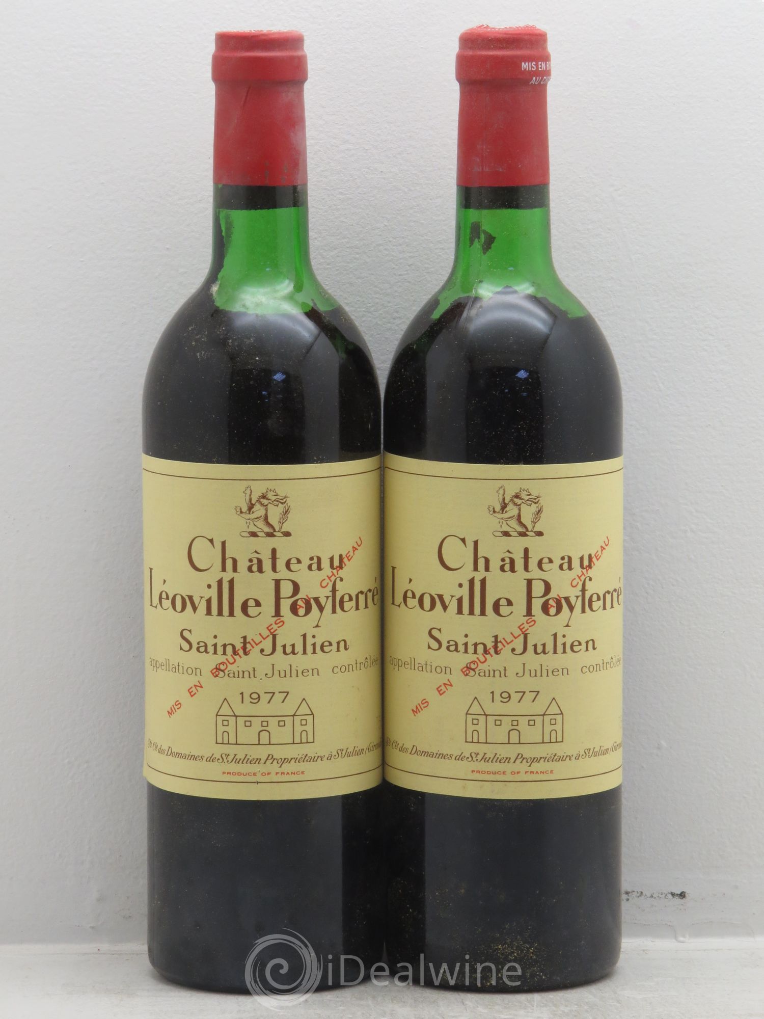 Château Léoville Poyferré 2ème Grand Cru Classé 1977 - Lot de 2 bouteilles - 0