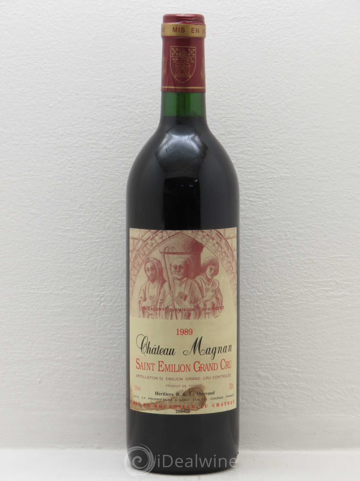 Saint-Émilion Grand Cru Château Magnan 1989 - Posten von 1 Flasche - 0