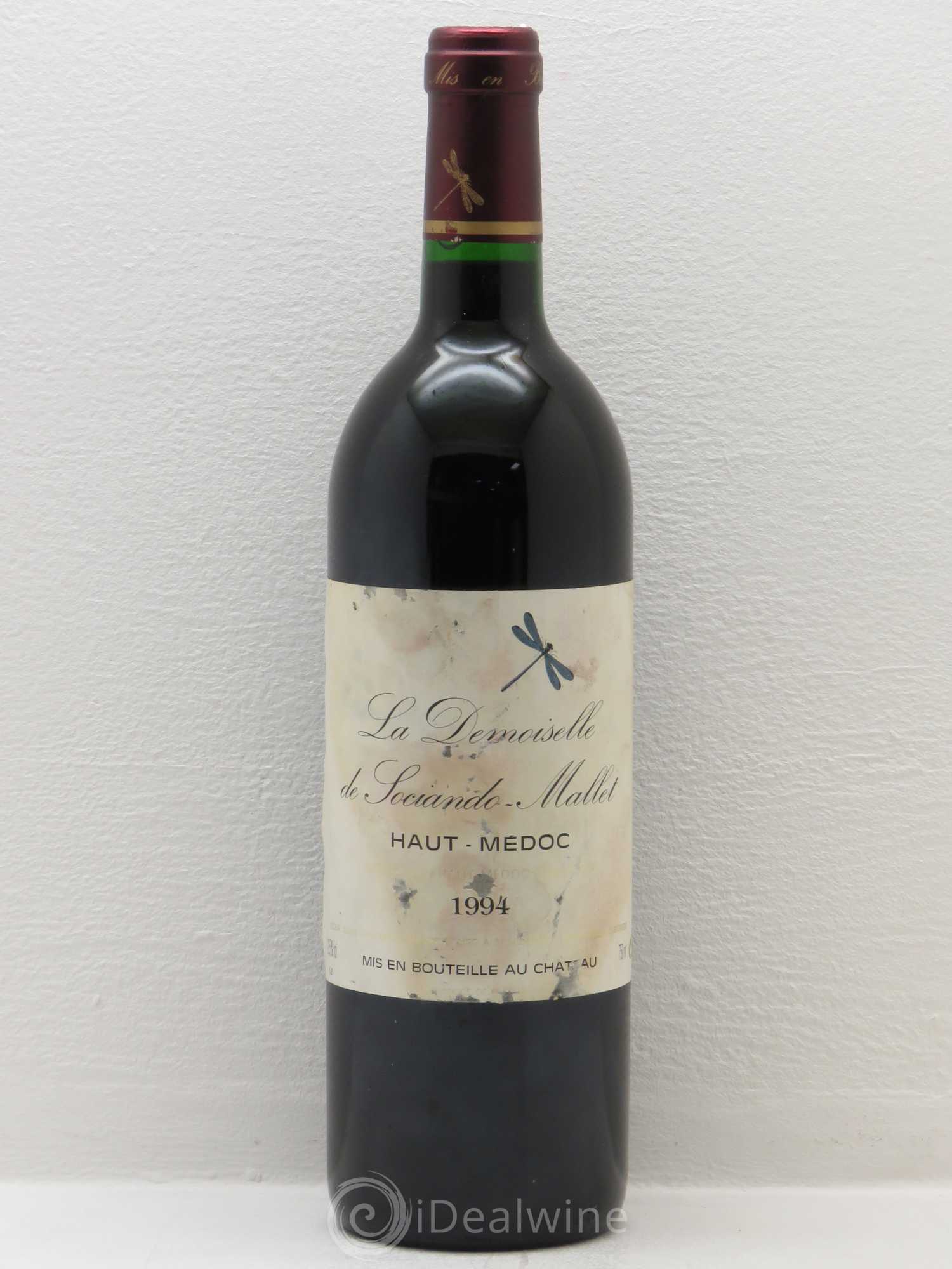 Demoiselle de Sociando Mallet Second Vin 1994 - Lot de 1 bouteille - 0