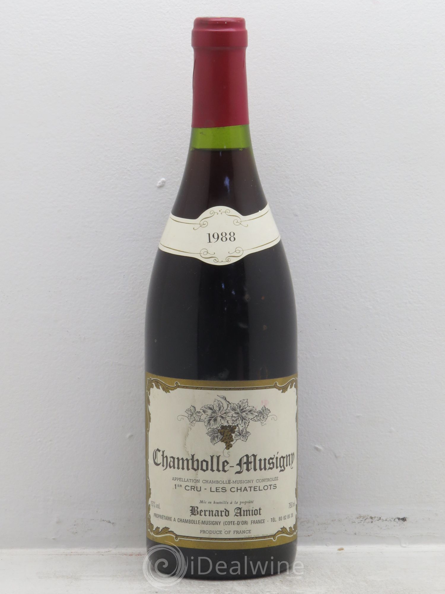 Chambolle-Musigny 1er Cru B.Amiot 1988 - Lot de 1 bouteille - 0