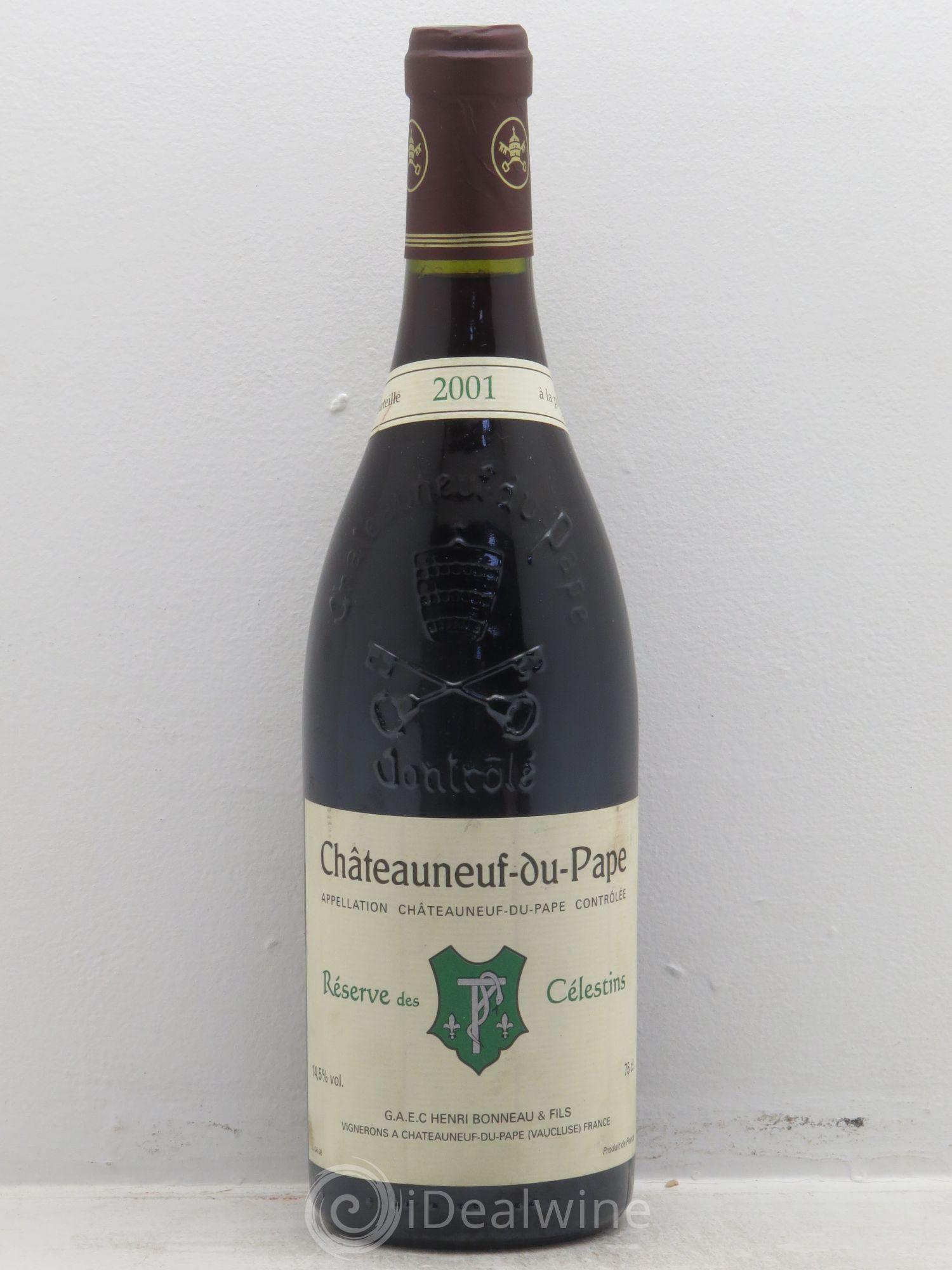 Châteauneuf-du-Pape Réserve des Célestins Henri Bonneau & Fils 2001 - Lot de 1 bouteille - 0