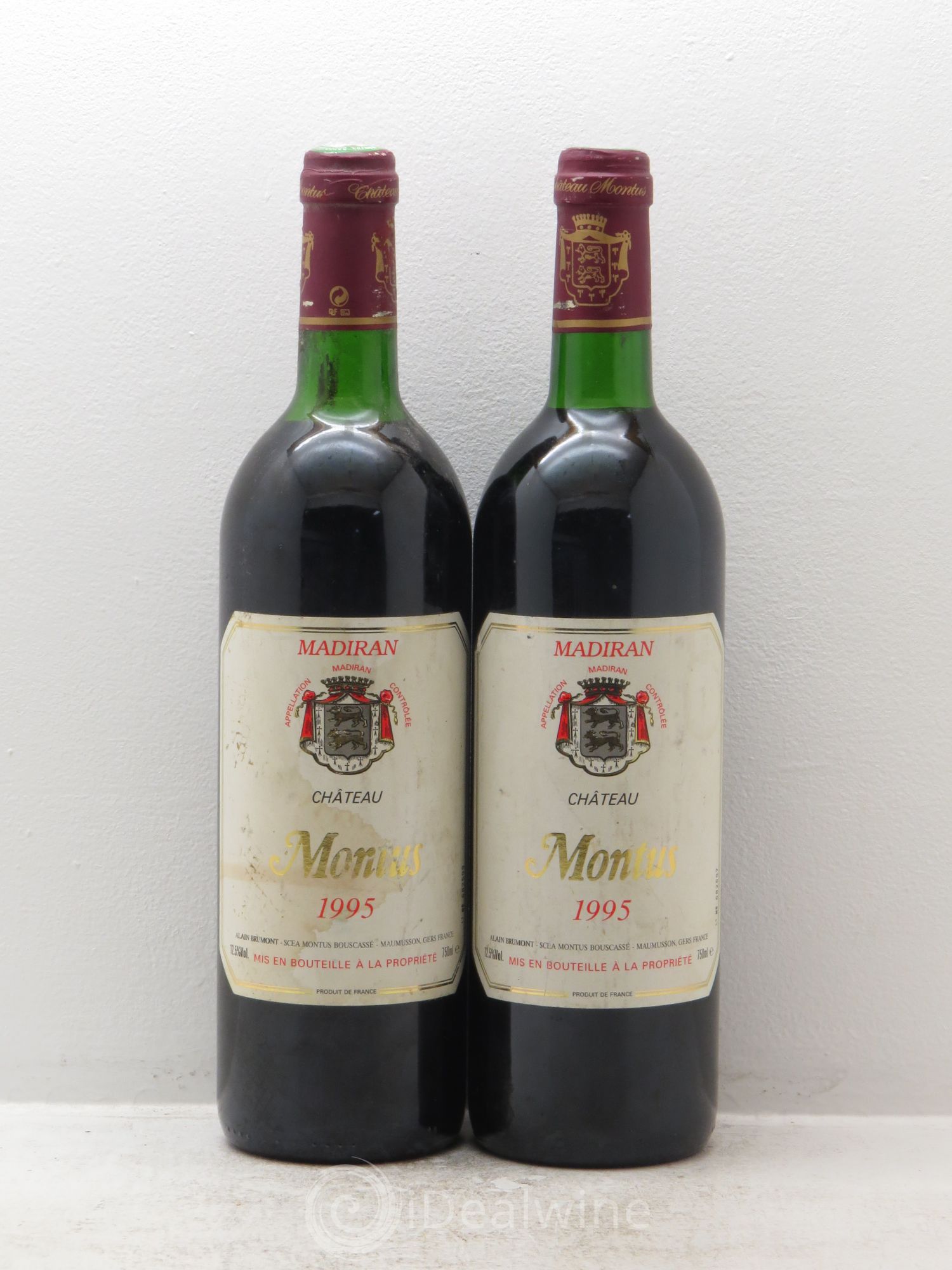 Madiran Château Montus Alain Brumont 1995 - Lot de 2 bouteilles - 0