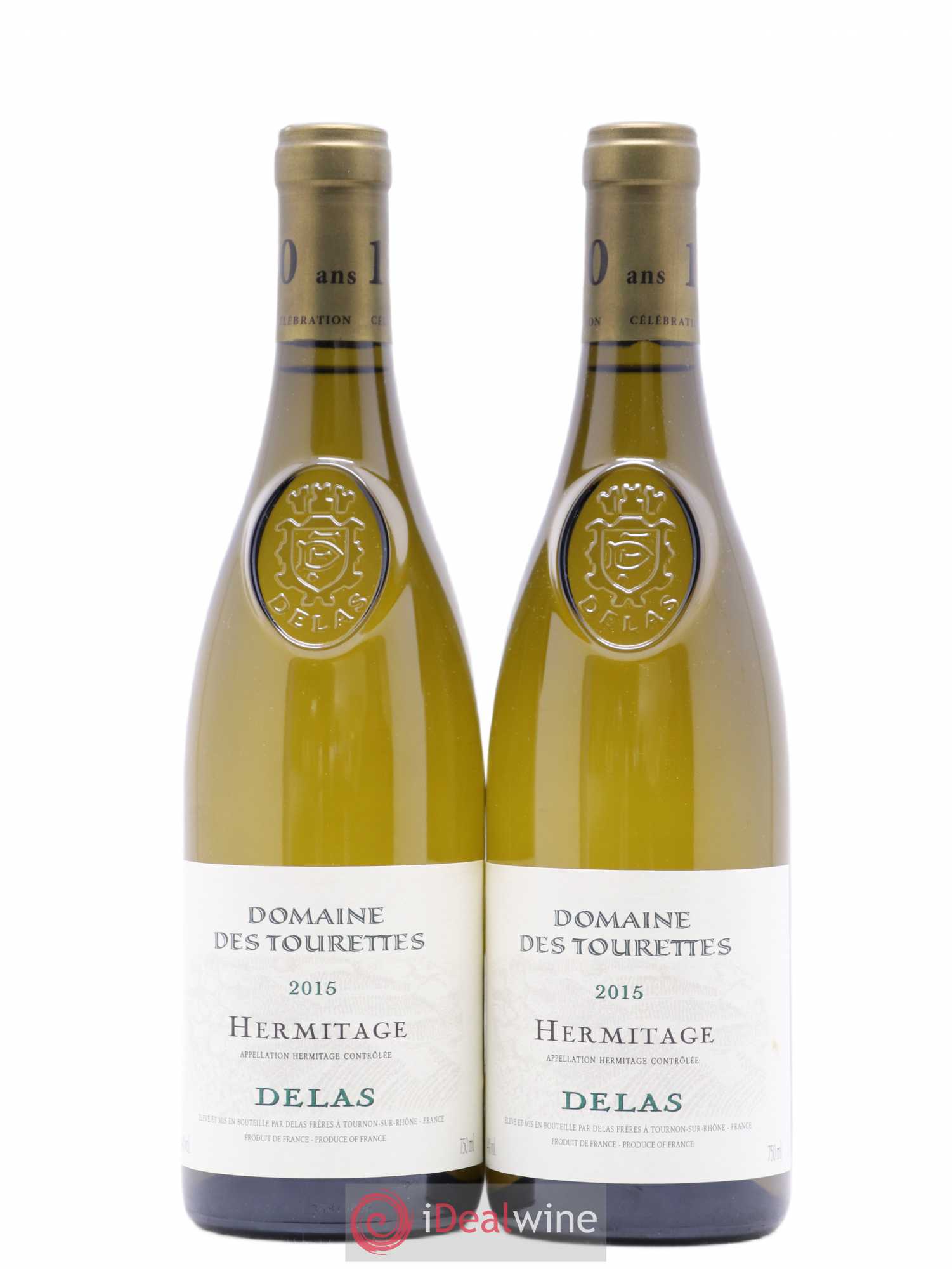 Hermitage Domaine des Tourettes Delas Frères 2015 - Lot de 2 bouteilles - 0
