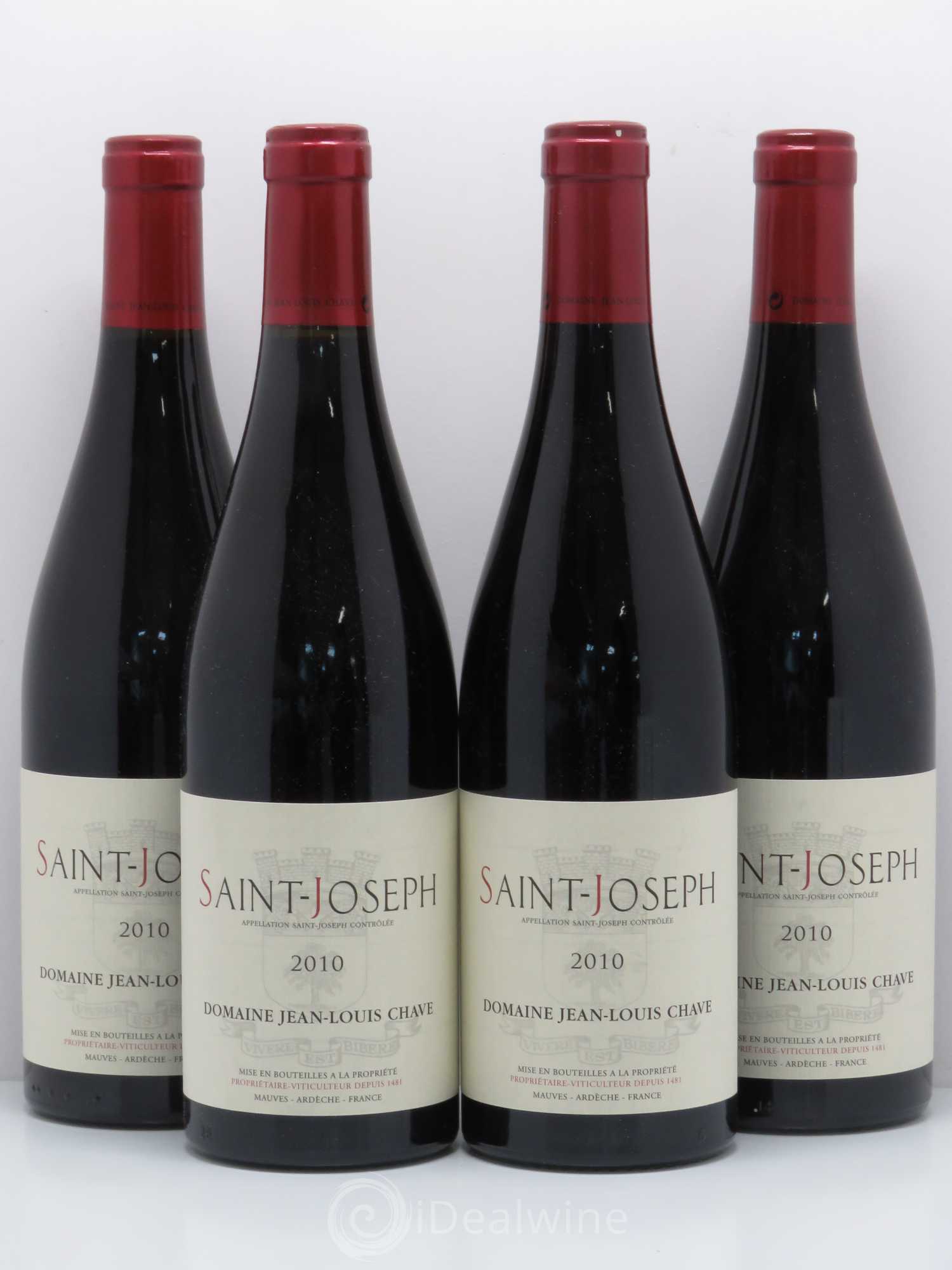 Saint-Joseph Jean-Louis Chave 2010 - Lot de 4 bouteilles - 0