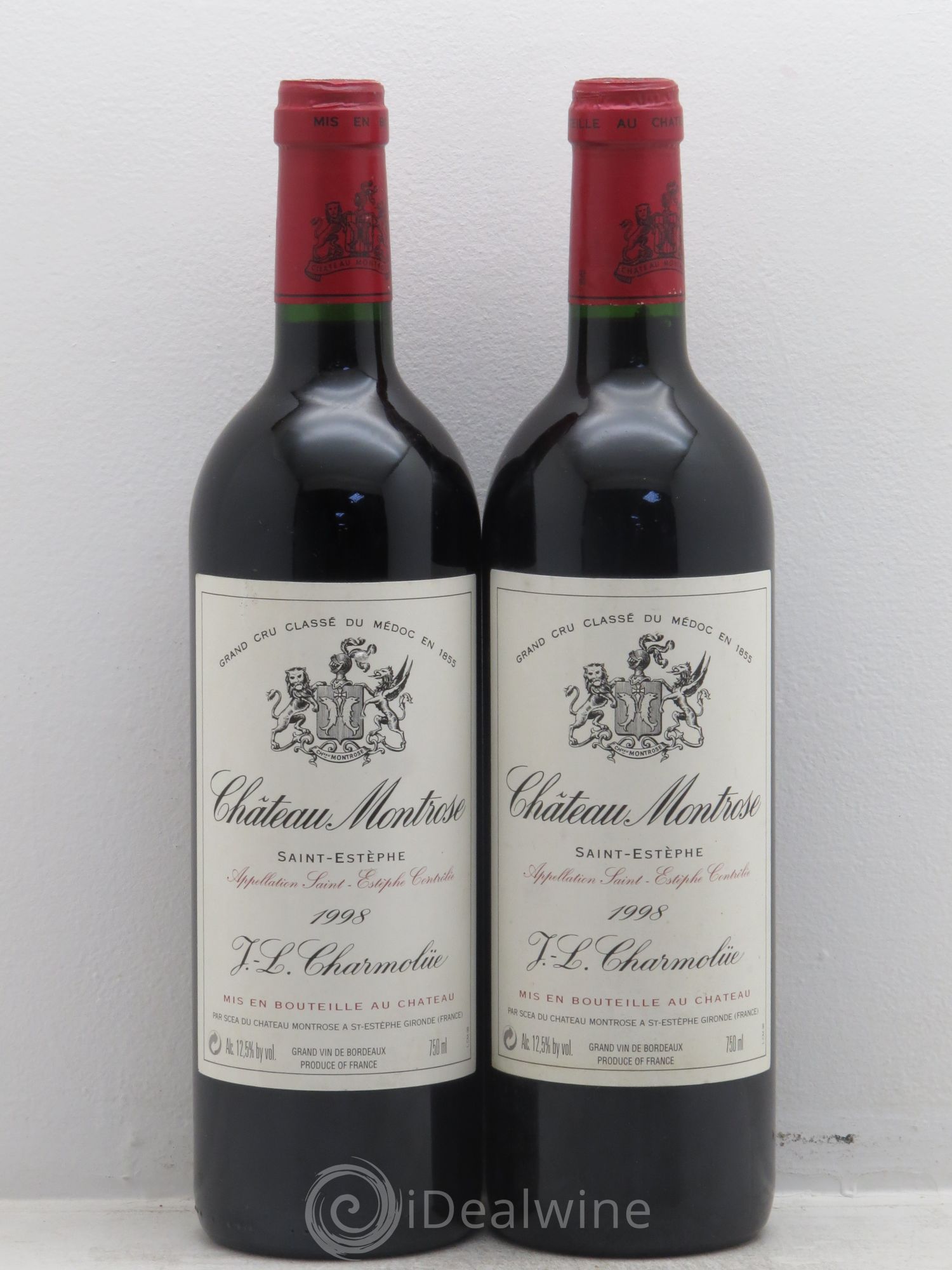 Château Montrose 2ème Grand Cru Classé 1998 - Lot de 2 bouteilles - 0