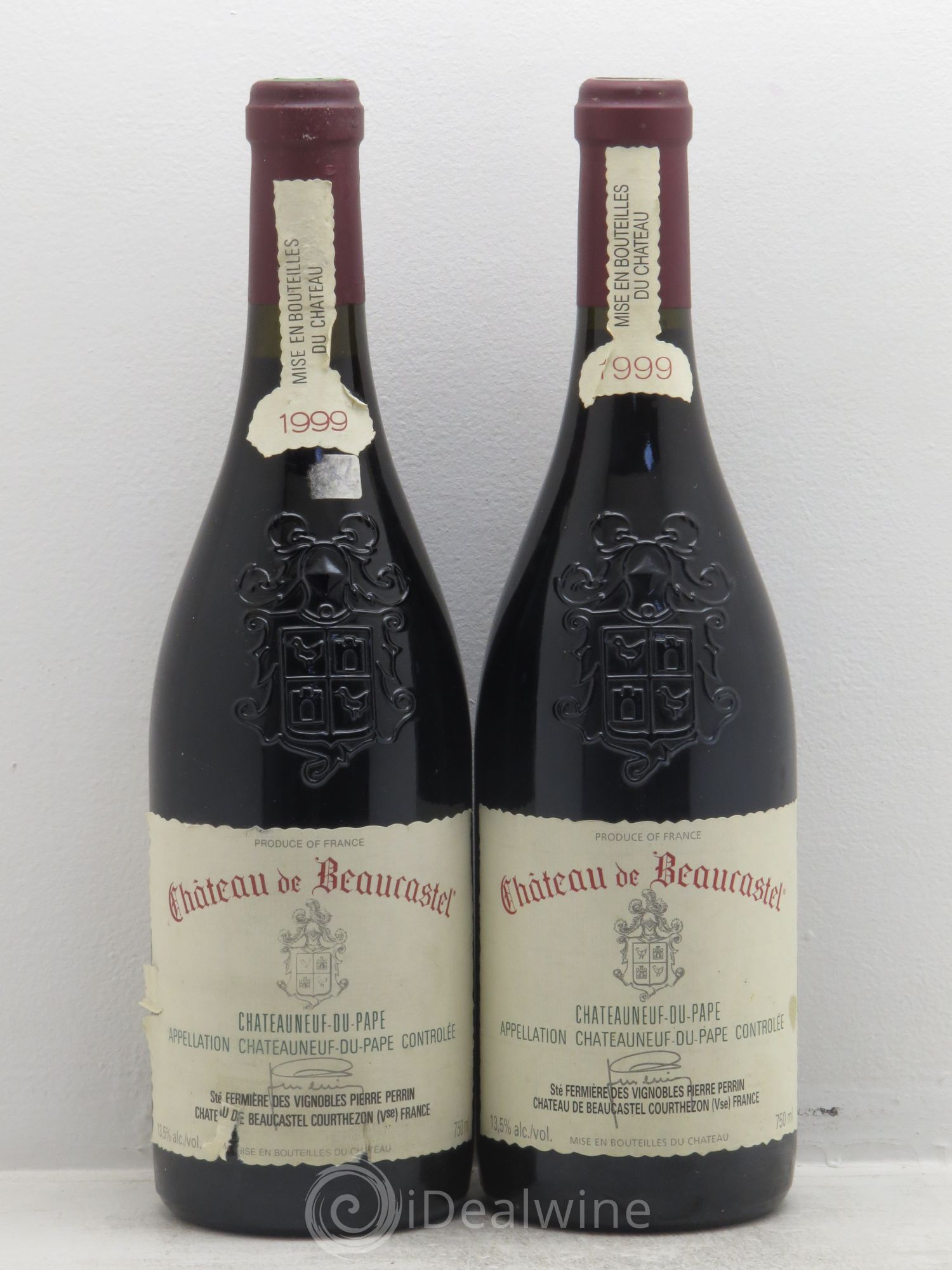 Châteauneuf-du-Pape Château de Beaucastel Famille Perrin 1999 - Lot de 2 bouteilles - 0