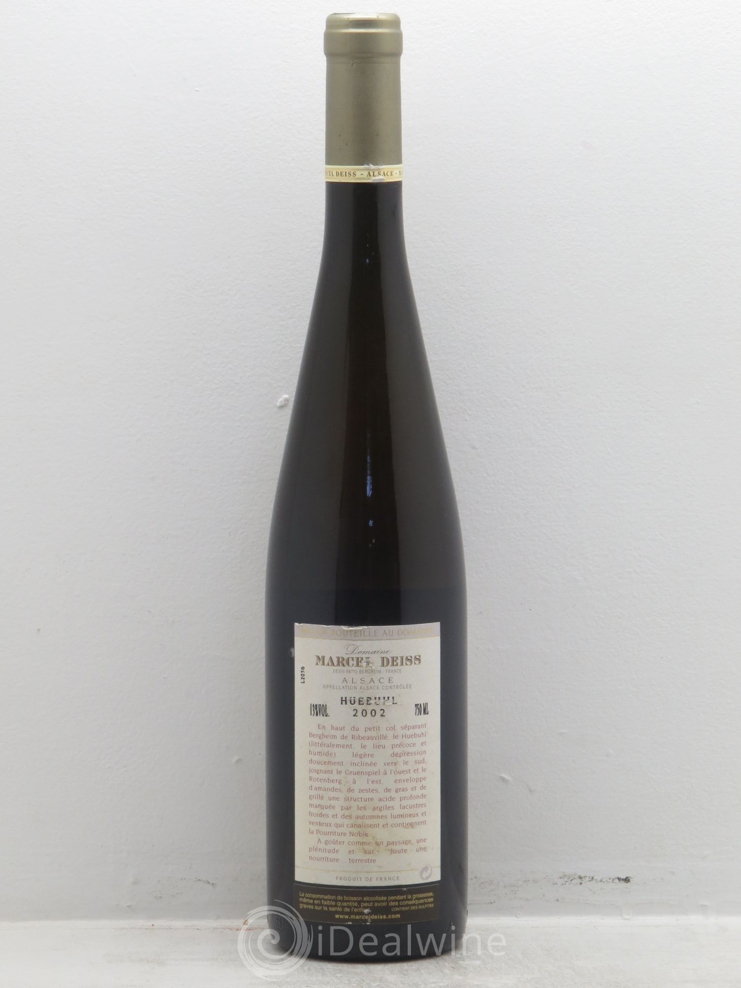 Alsace Huebuhl Marcel Deiss (Domaine) 2002 - Lot de 1 bouteille - 1