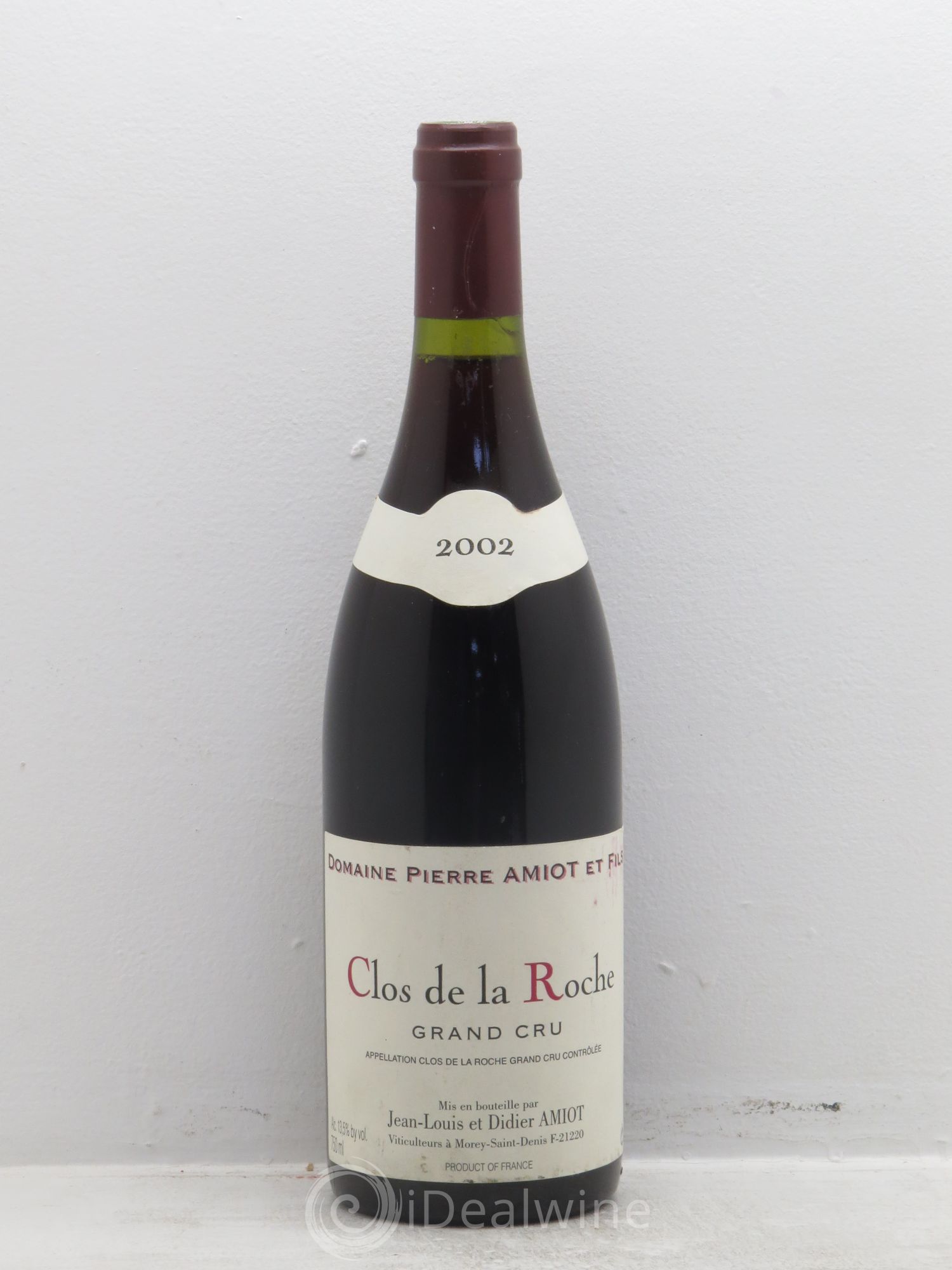 Clos de la Roche Grand Cru Domaine Amiot 2002 - Lot de 1 bouteille - 0