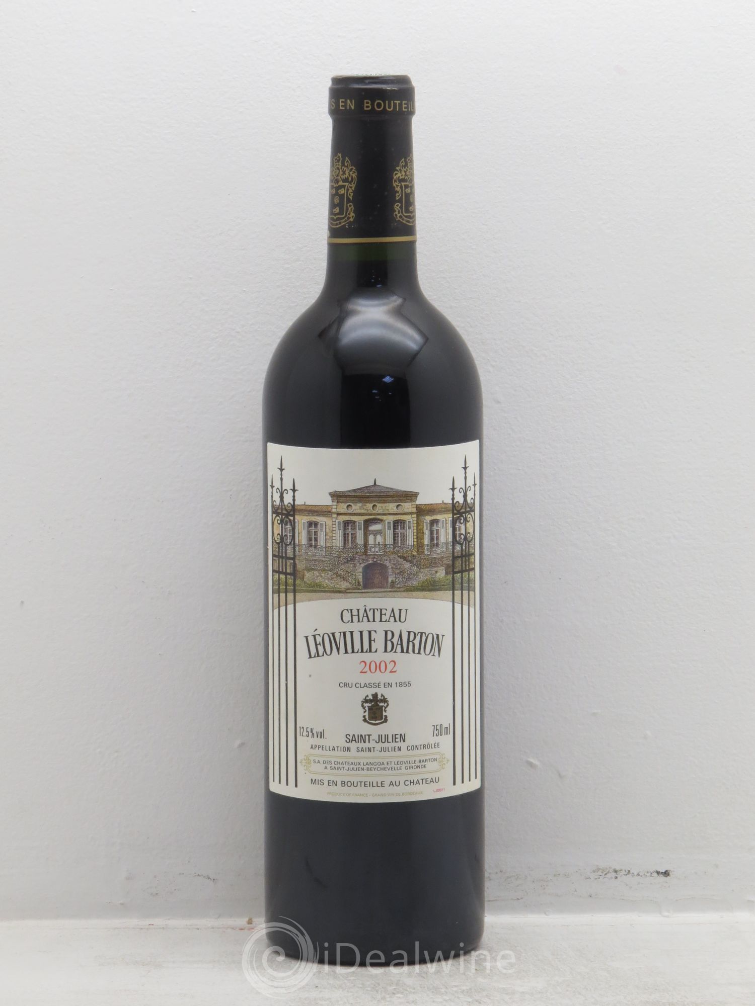 Château Léoville Barton 2ème Grand Cru Classé 2002 - Lot de 1 bouteille - 0
