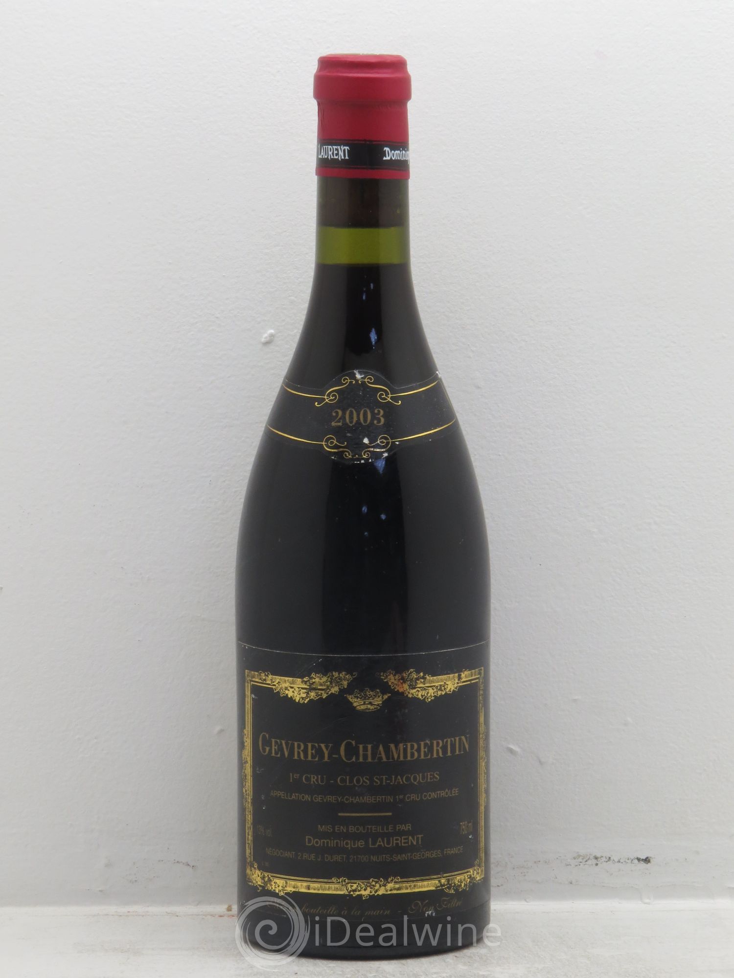 Gevrey-Chambertin 1er Cru Clos Saint Jacques Dominique Laurent 2003 - Lot de 1 bouteille - 0