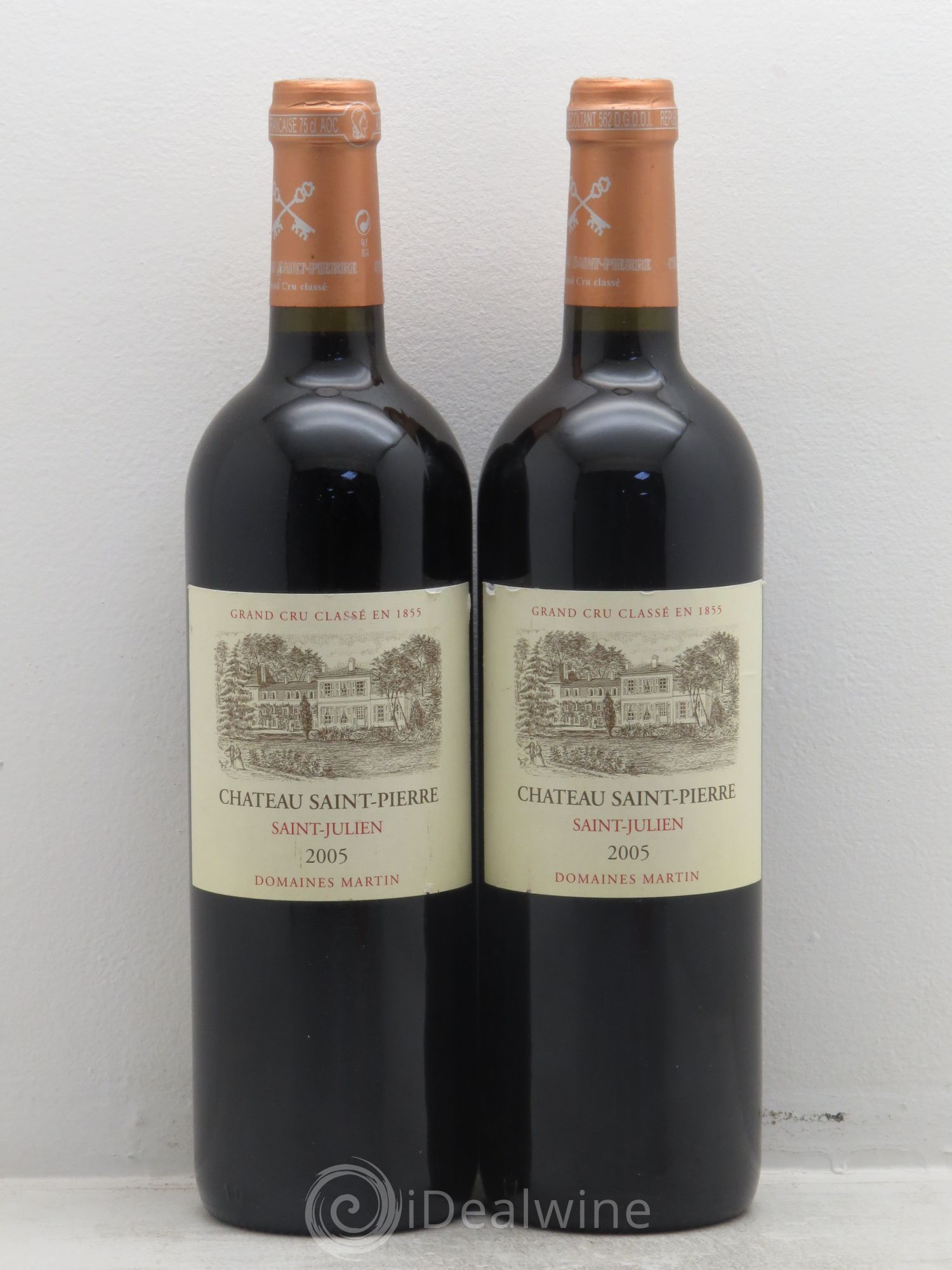 Château Saint-Pierre 4ème Grand Cru Classé 2005 - Lot de 2 bouteilles - 0