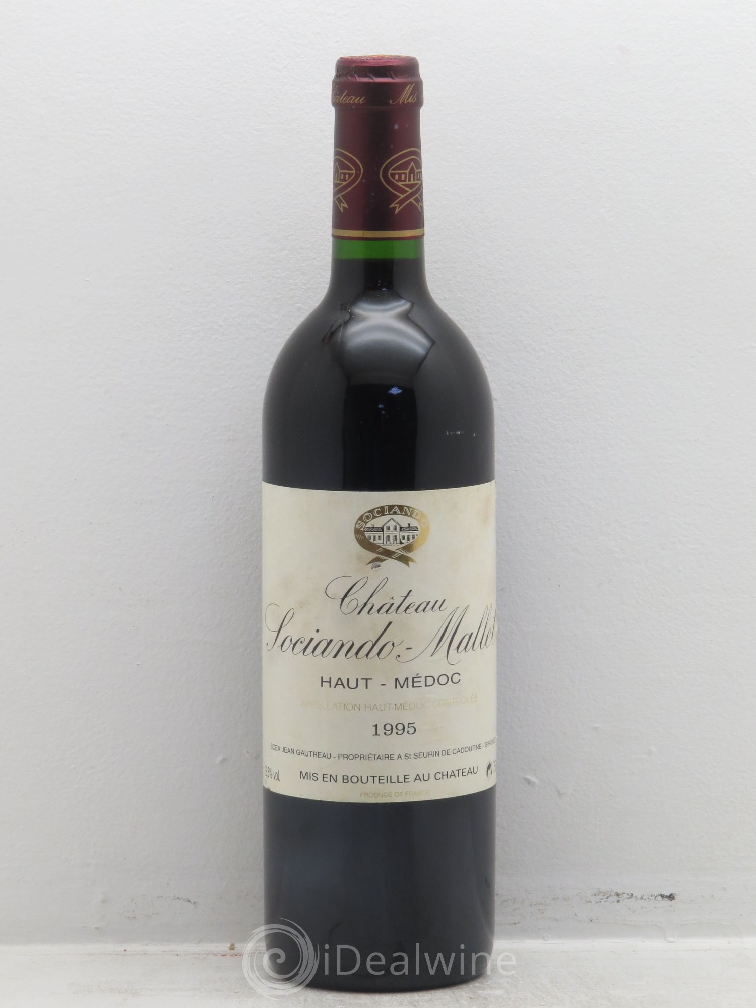 Château Sociando Mallet 1995 - Lot de 1 bouteille - 0