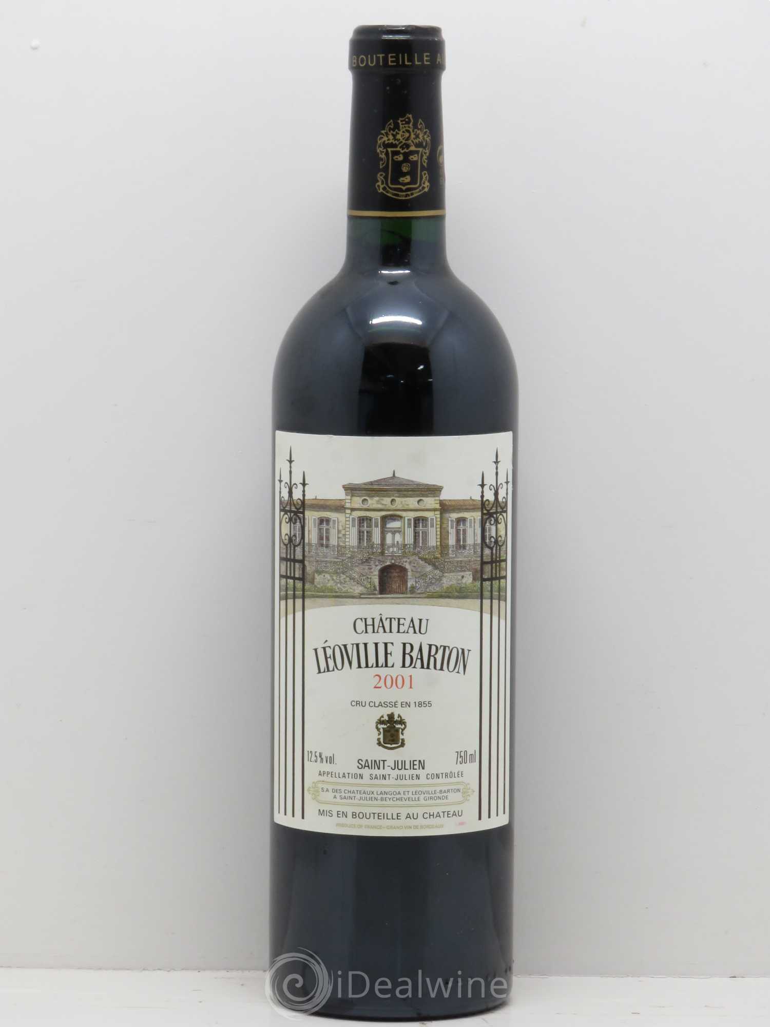 Château Léoville Barton 2ème Grand Cru Classé 2001 - Lot de 1 bouteille - 0