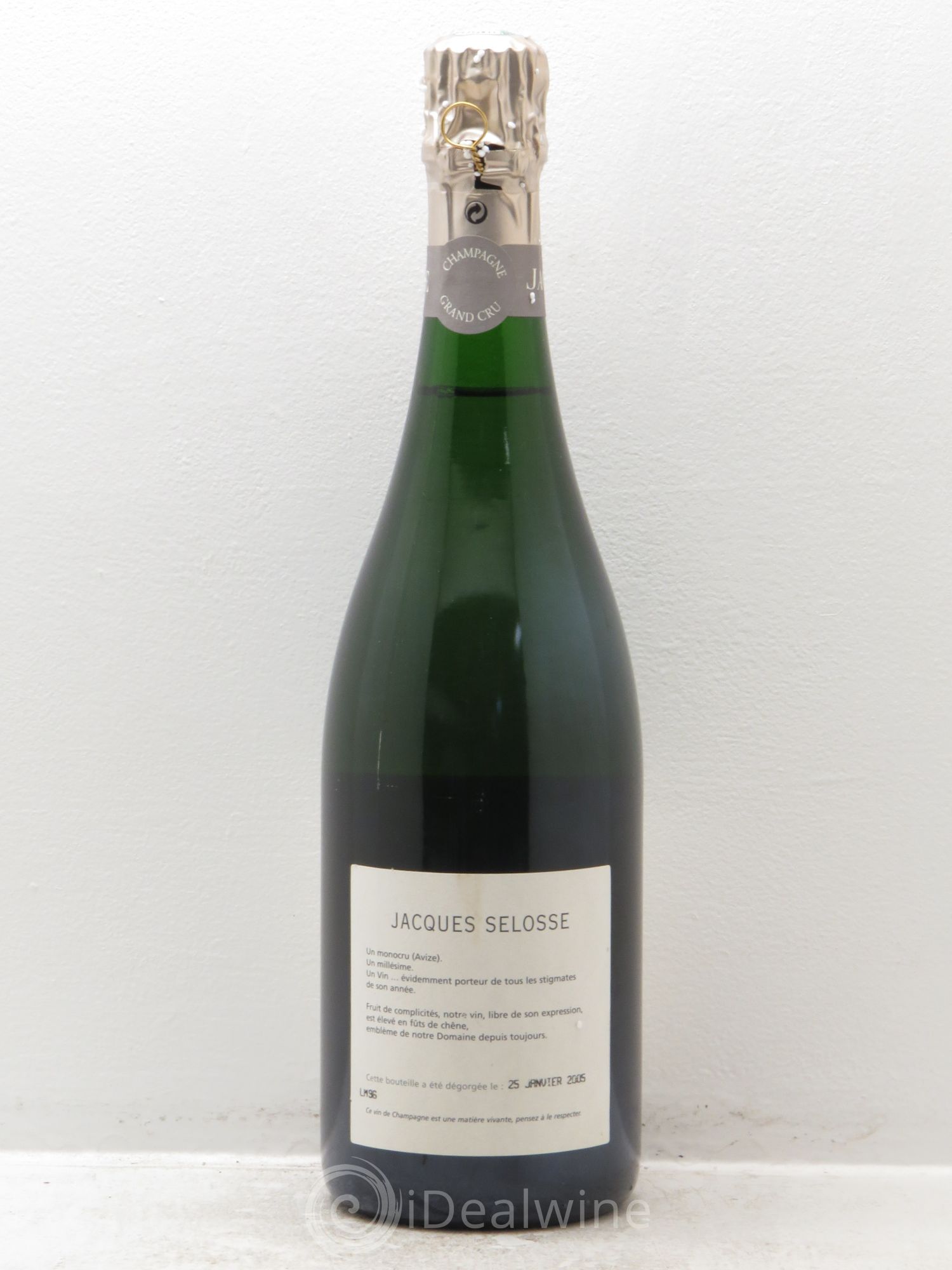 Blanc de Blancs Grand Cru Extra-Brut Jacques Selosse 1996 - Lot de 1 bouteille - 1