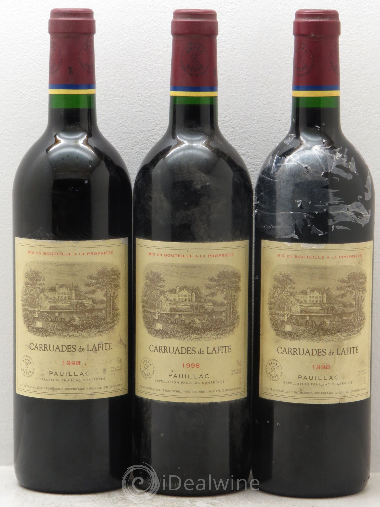Carruades de Lafite Rothschild Second Vin 1998 - Lot de 6 bouteilles - 1