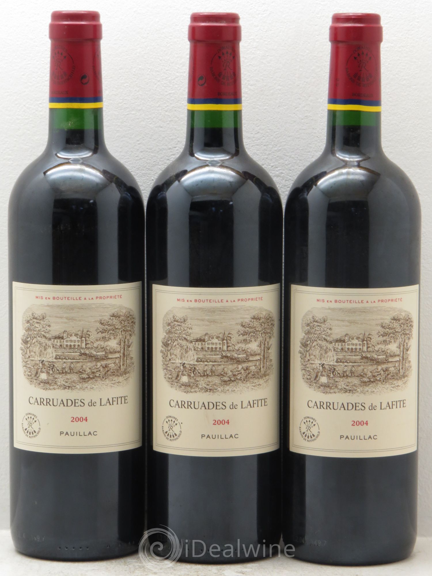 Carruades de Lafite Rothschild Second Vin 2004 - Lot de 3 bouteilles - 0