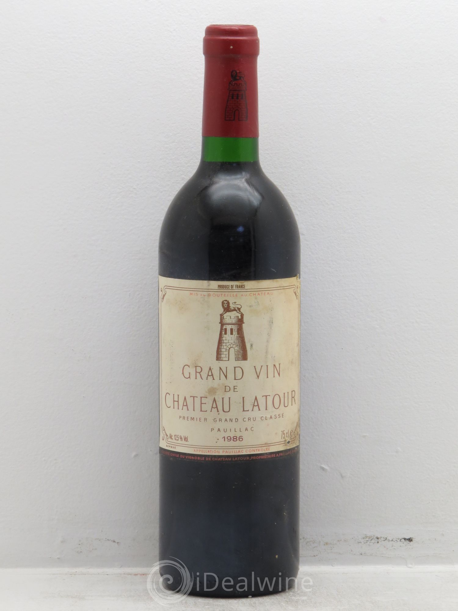 Château Latour 1er Grand Cru Classé 1986 - Lot de 1 bouteille - 0