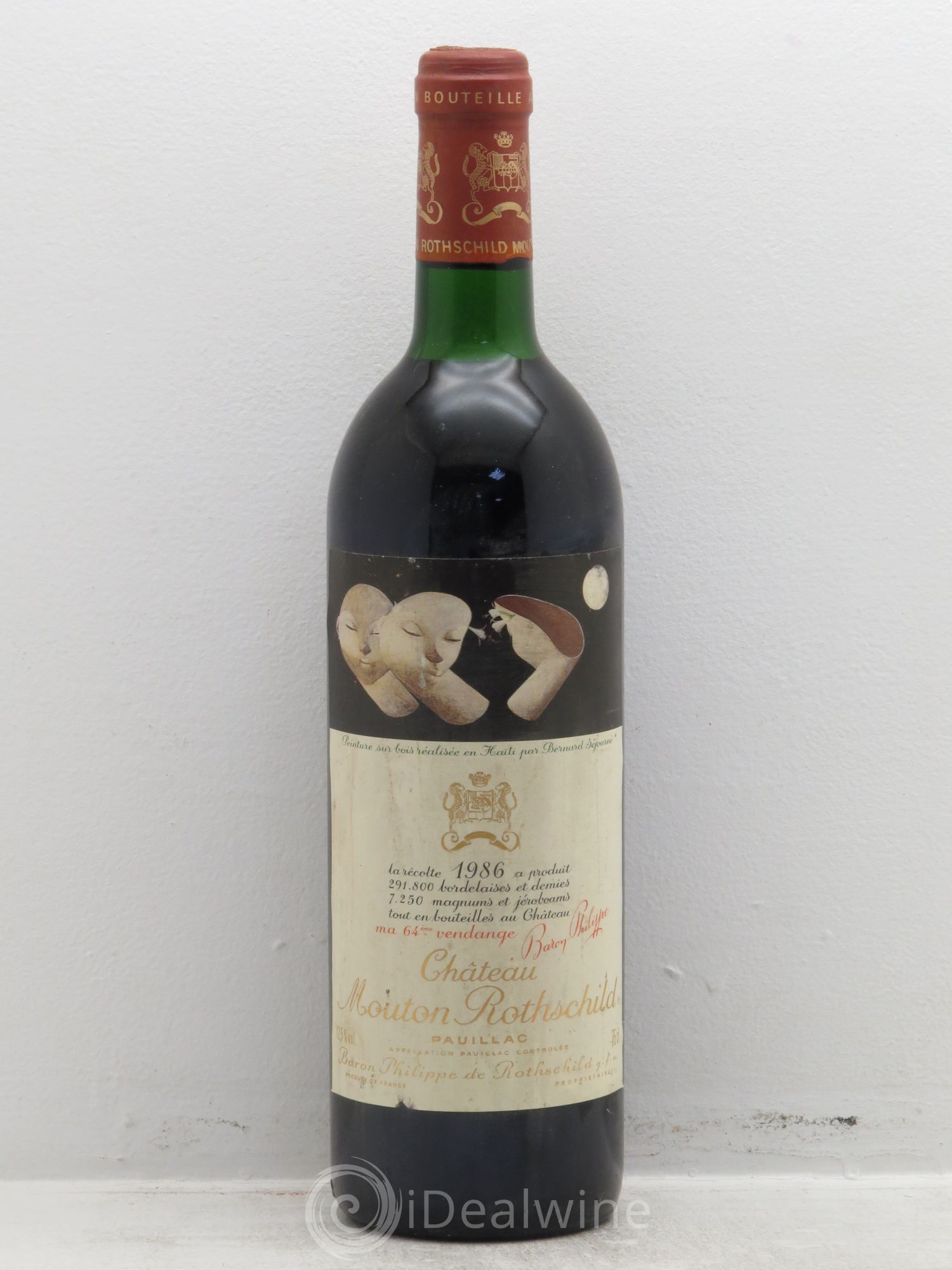 Château Mouton Rothschild 1er Grand Cru Classé 1986 - Lot de 1 bouteille - 0