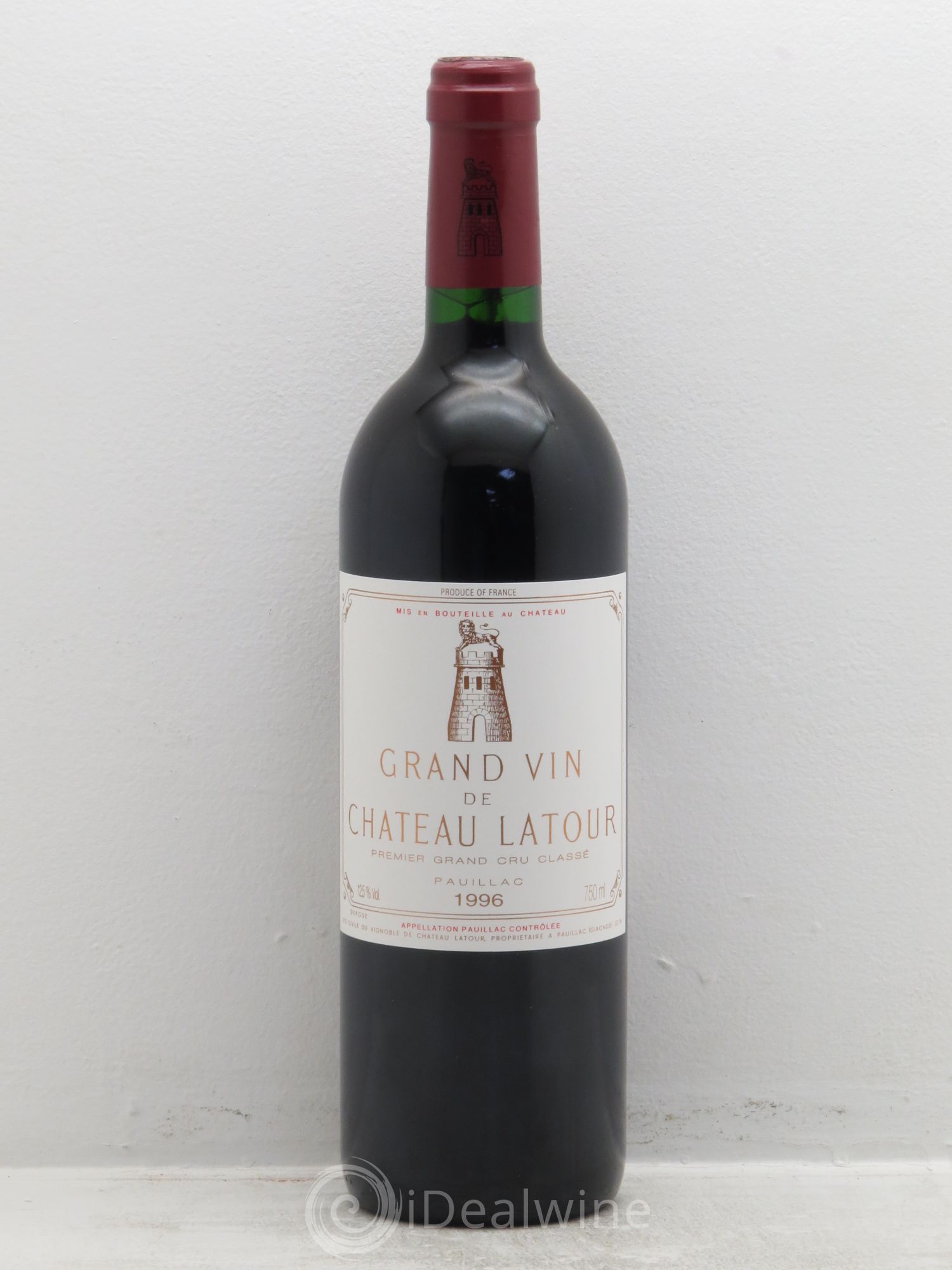 Château Latour 1er Grand Cru Classé 1996 - Lot de 1 bouteille - 0