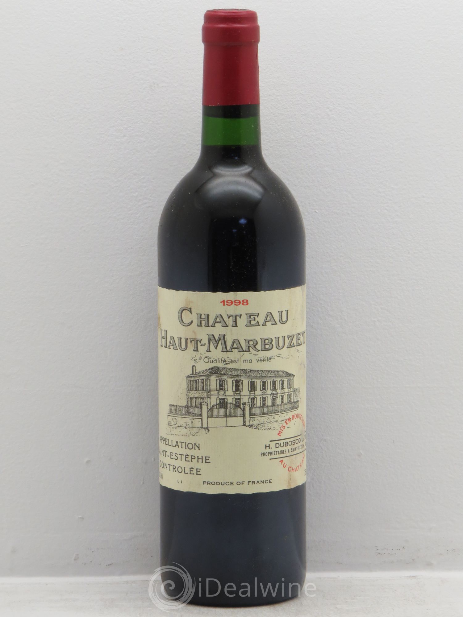 Château Haut Marbuzet 1998 - Lot de 12 bouteilles - 0