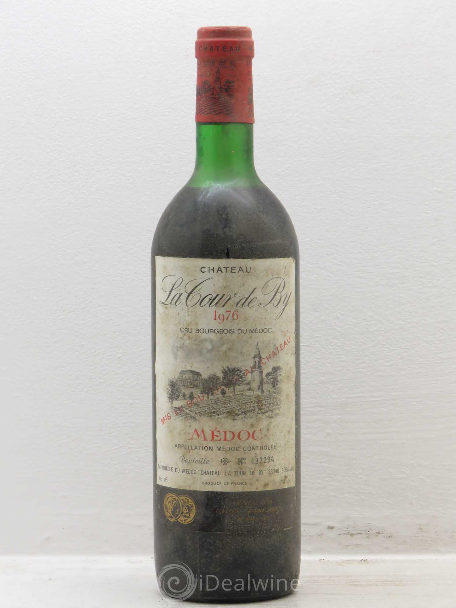 Château La Tour de By Cru Bourgeois 1976 - Lot de 6 bouteilles - 0