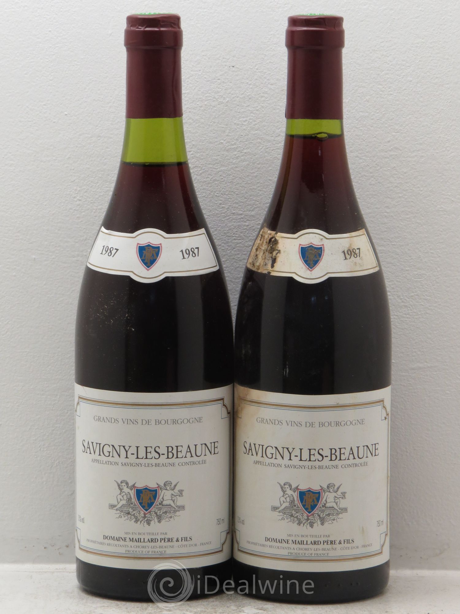 Savigny-lès-Beaune Domaine Maillard 1987 - Posten von 2 Flaschen - 0