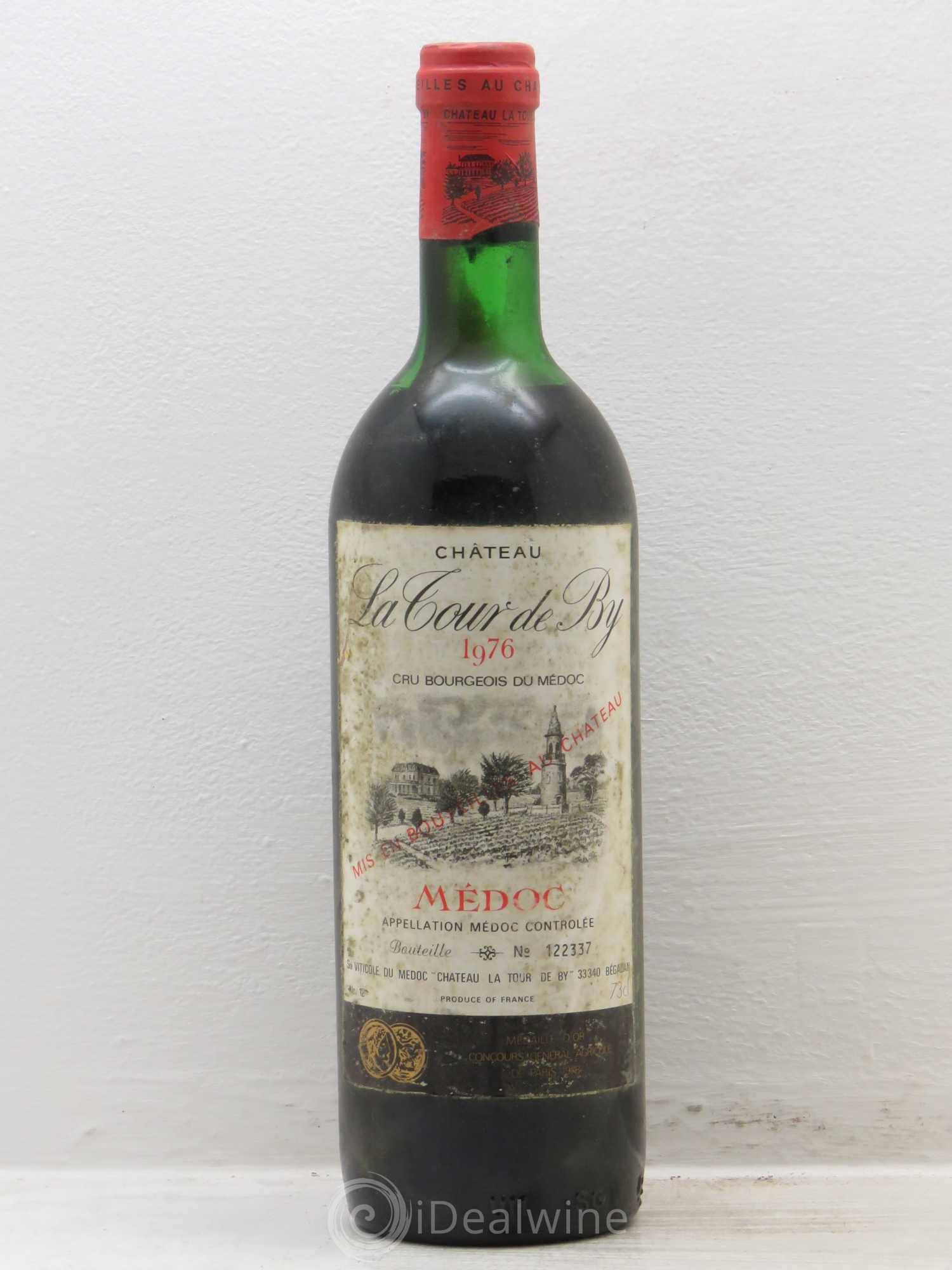 Château La Tour de By Cru Bourgeois 1976 - Lot de 1 bouteille - 0