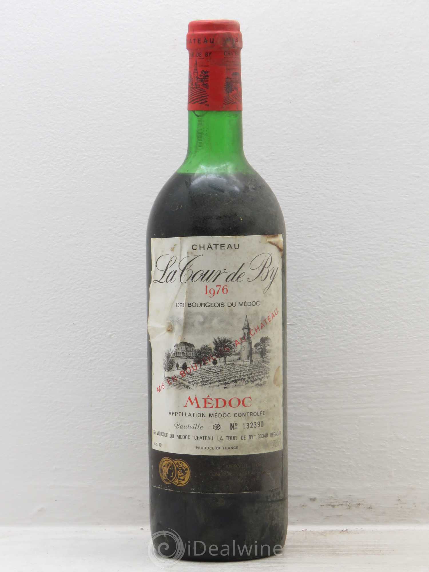 Château La Tour de By Cru Bourgeois 1976 - Lot de 1 bouteille - 0