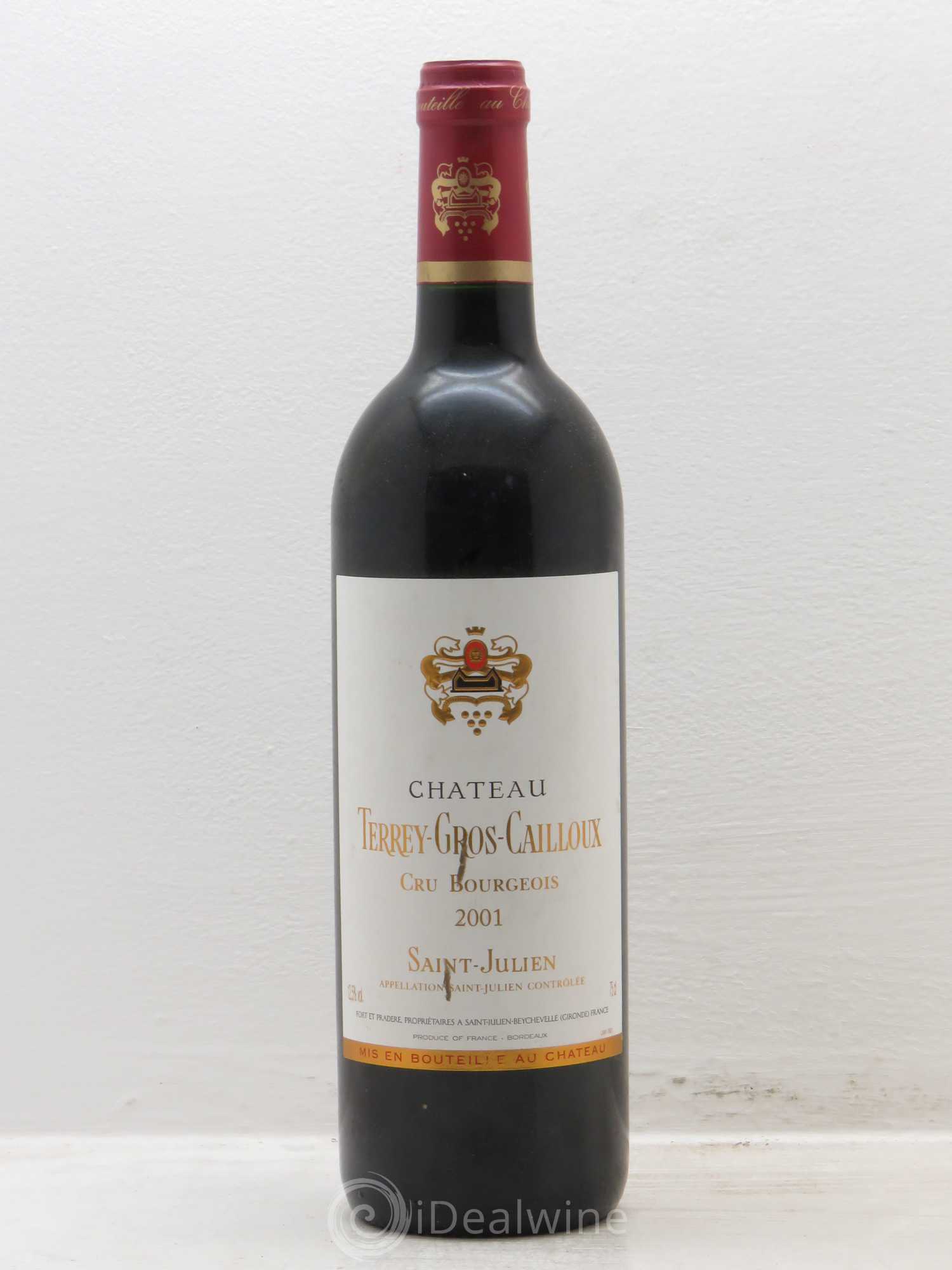 Château Terrey Gros Cailloux Cru Bourgeois 2001 - Lot de 6 bouteilles - 0