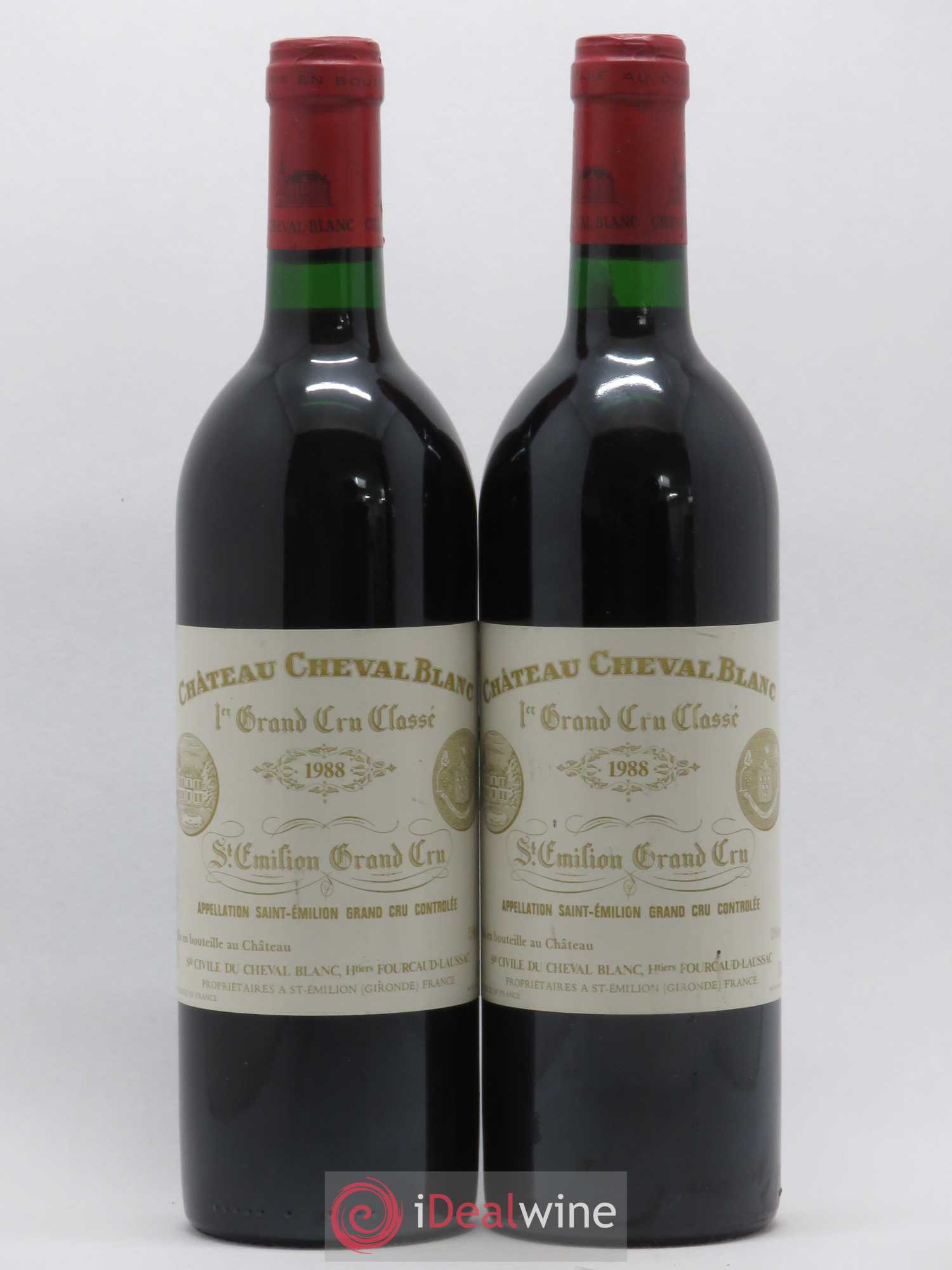 Château Cheval Blanc 1er Grand Cru Classé A 1988 - Lot de 2 bouteilles - 0