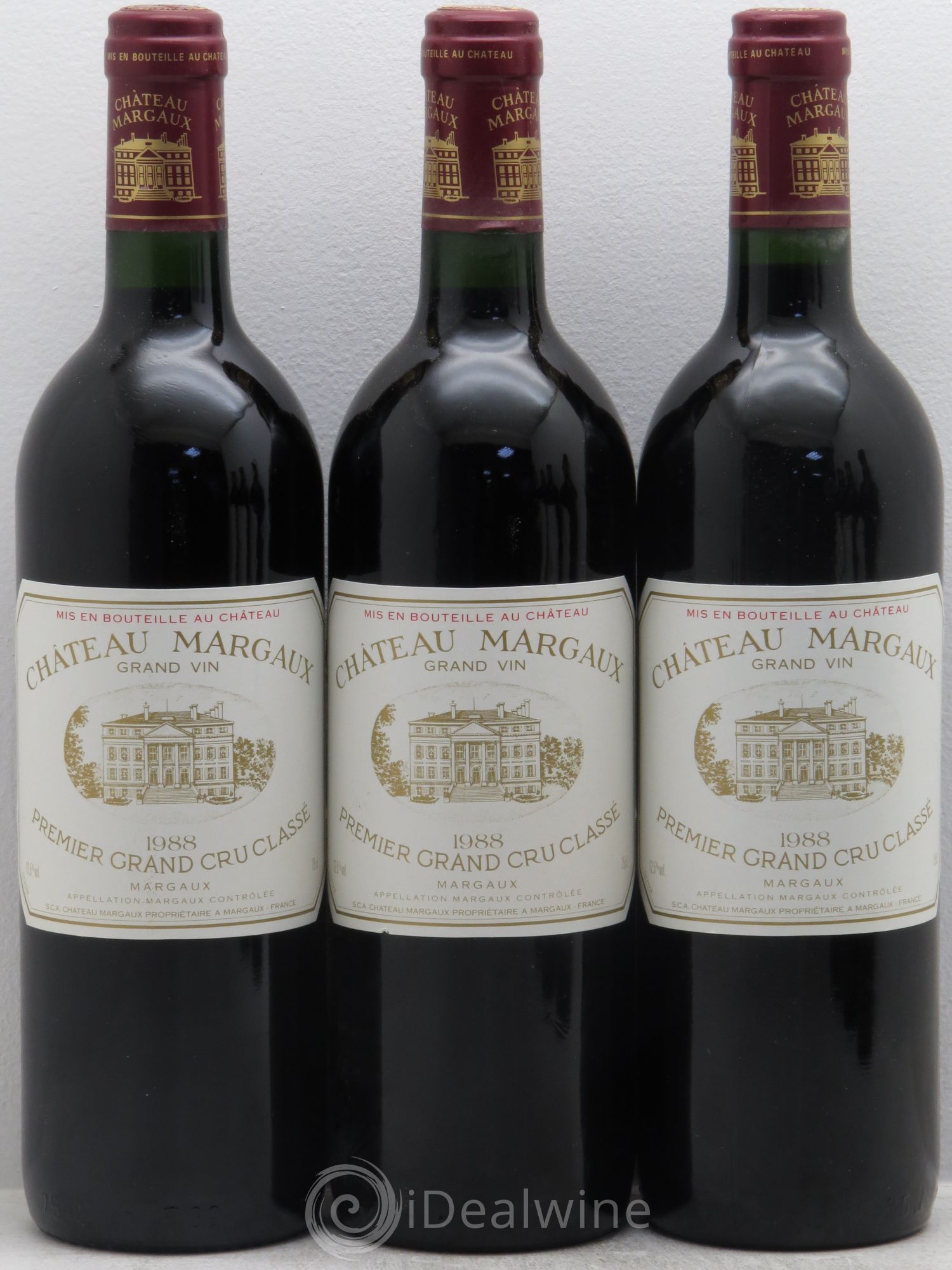Château Margaux 1er Grand Cru Classé 1988 - Lot de 12 bouteilles - 1
