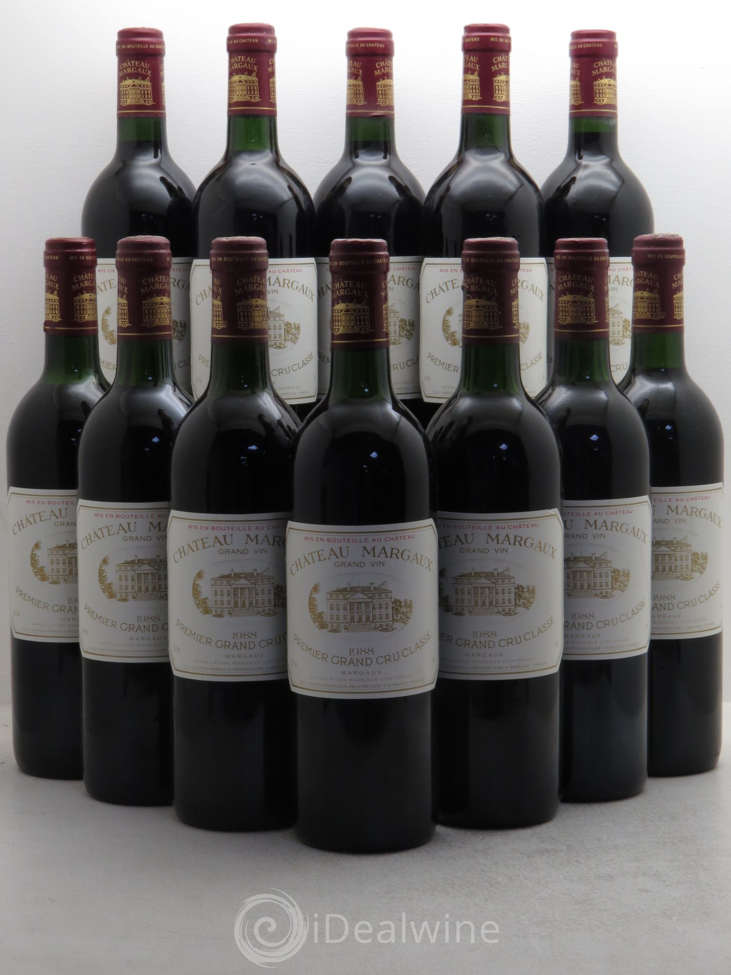 Château Margaux 1er Grand Cru Classé 1988 - Lot de 12 bouteilles - 0